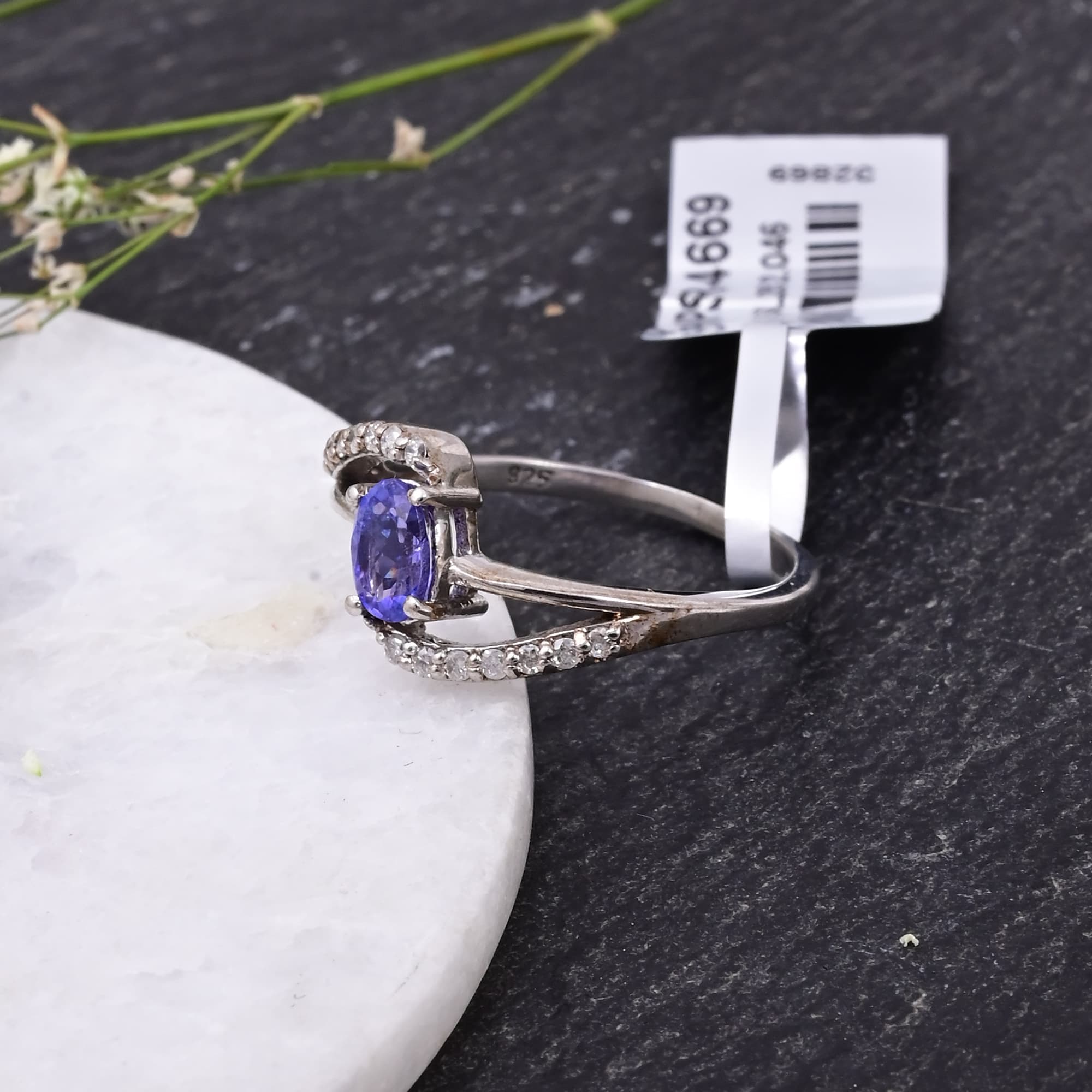 Twilight Embrace Tanzanite Ring
