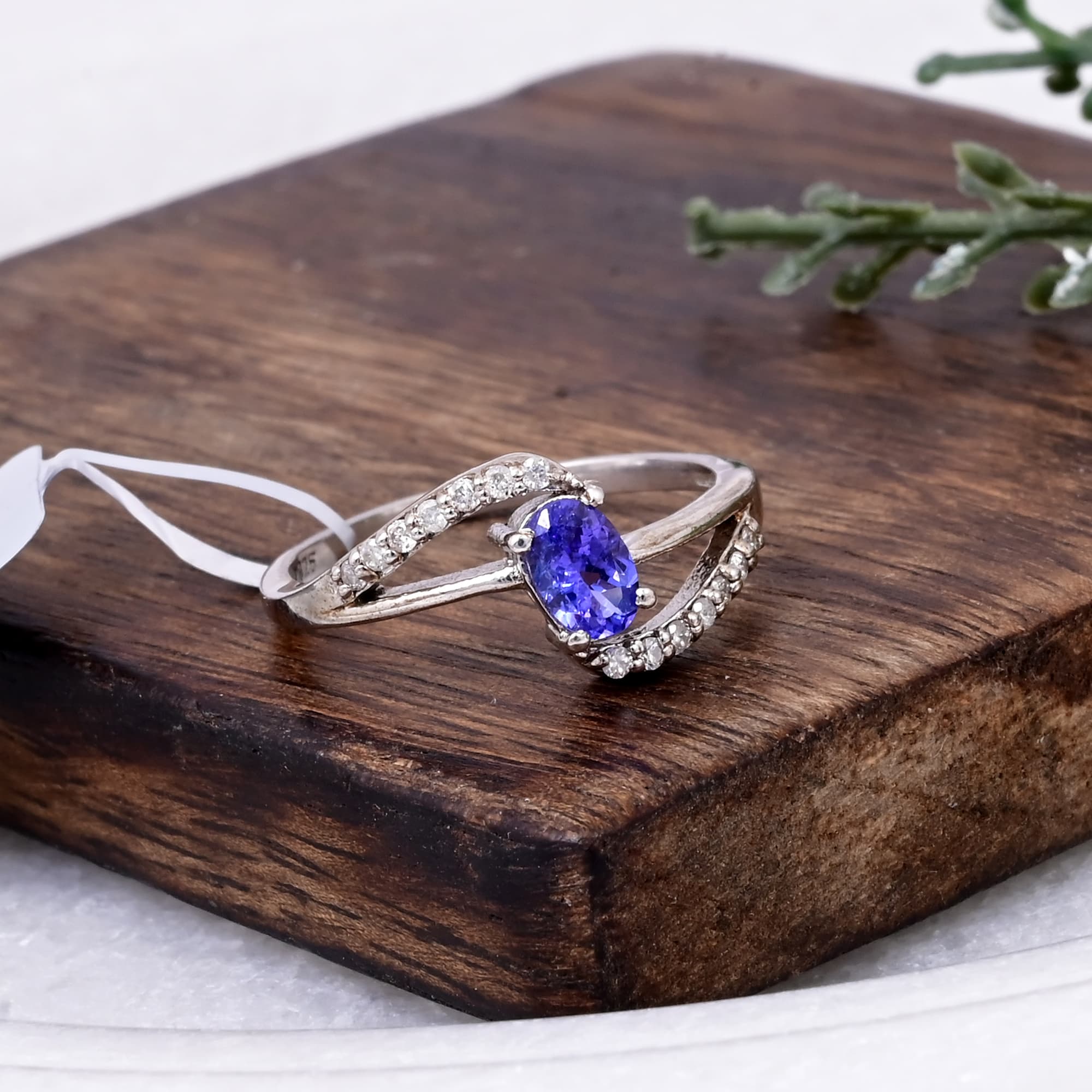 Twilight Embrace Tanzanite Ring