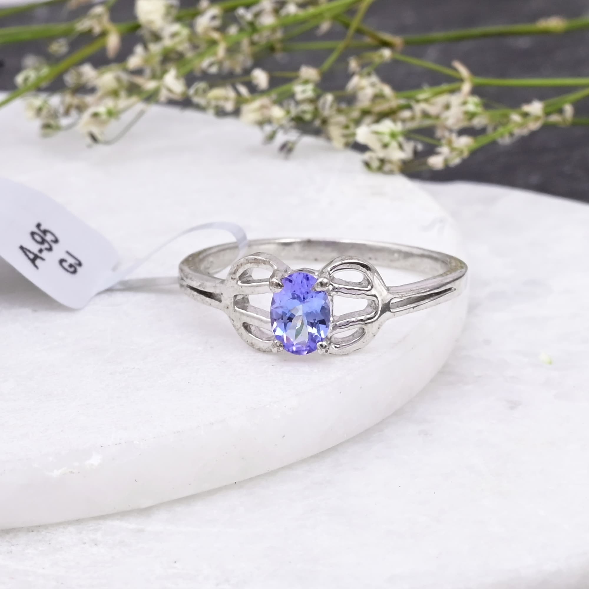Infinity Bloom Tanzanite Ring alternate view