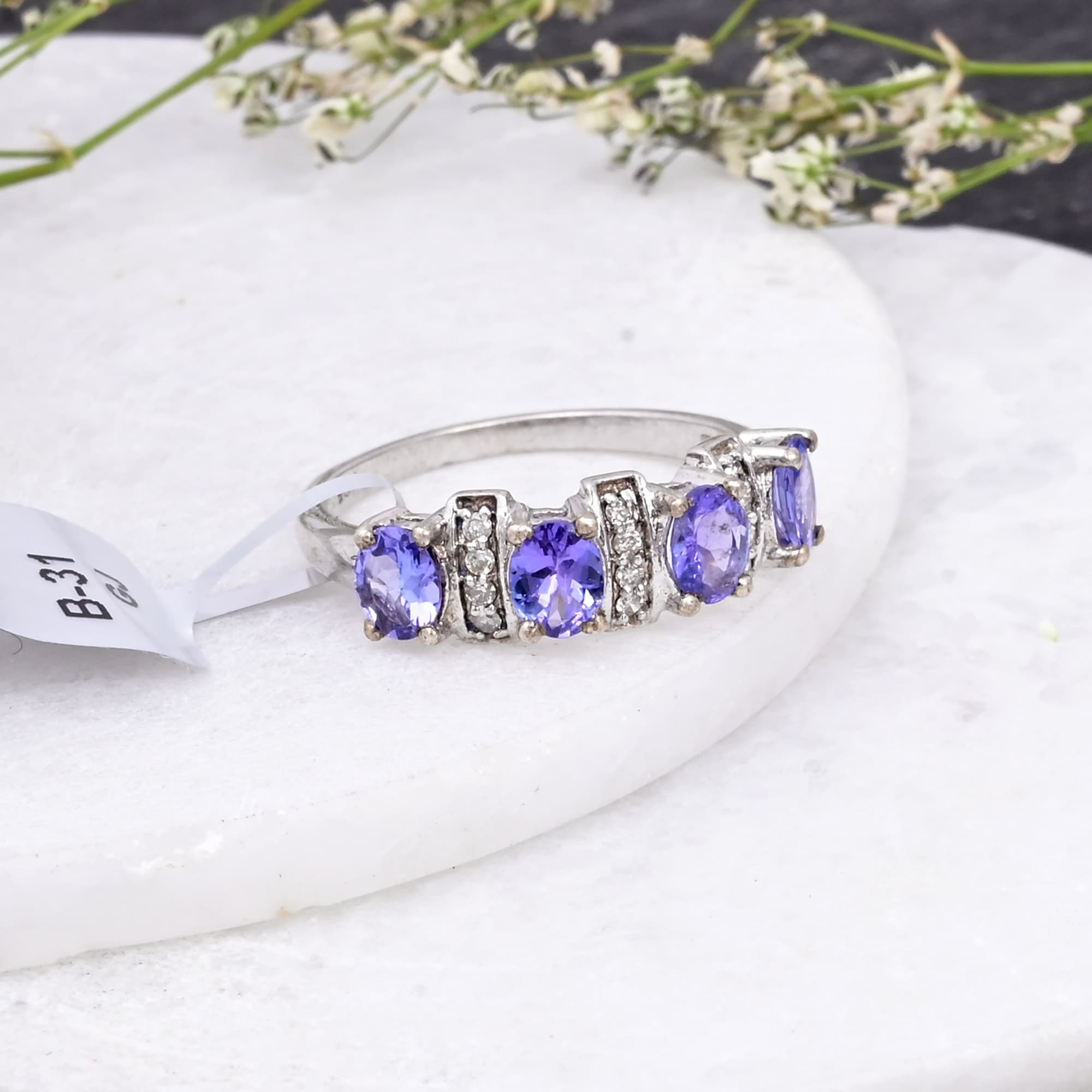 Royal Tanzanite Harmony Ring alternate view