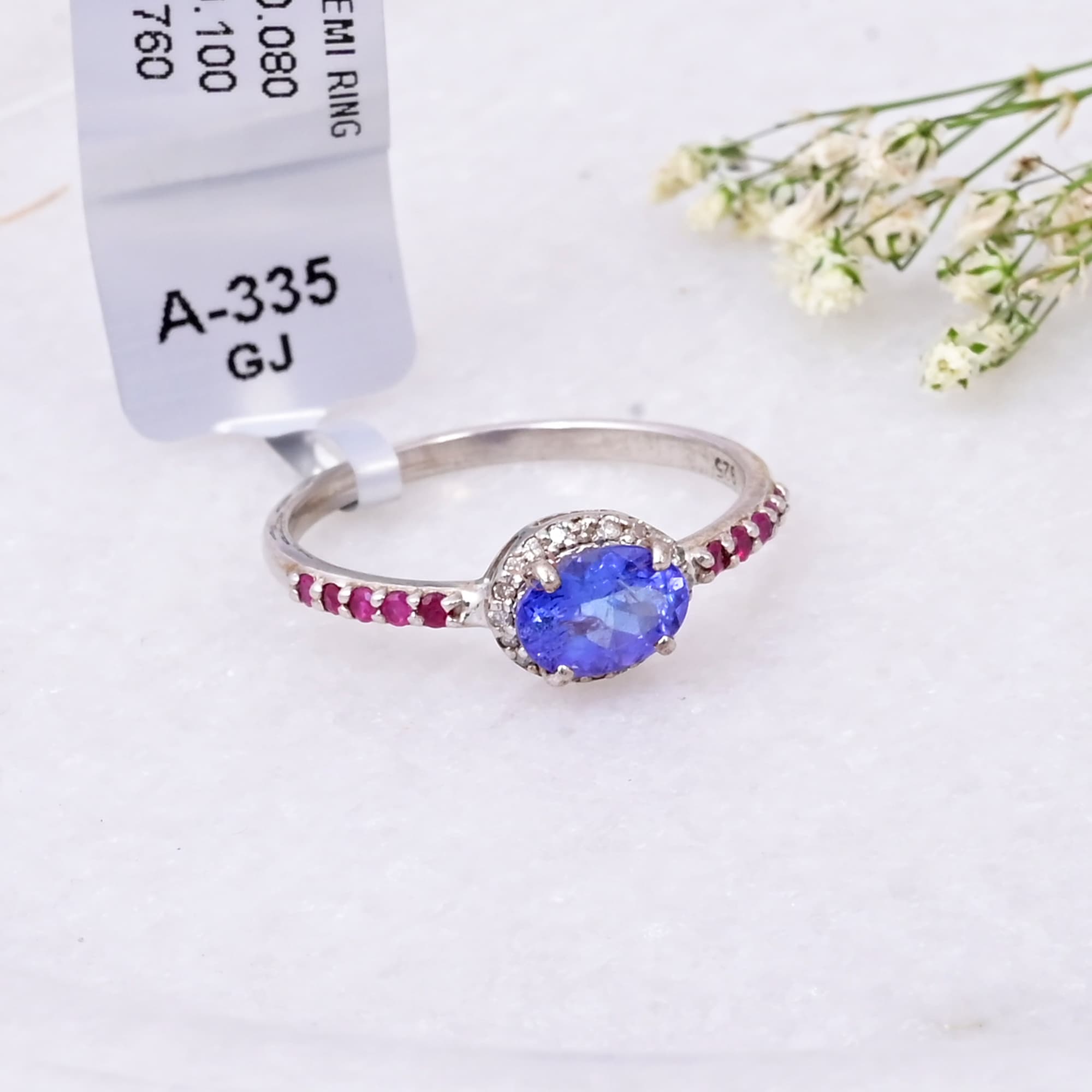 Royal Tanzanite Ruby Elegance Ring