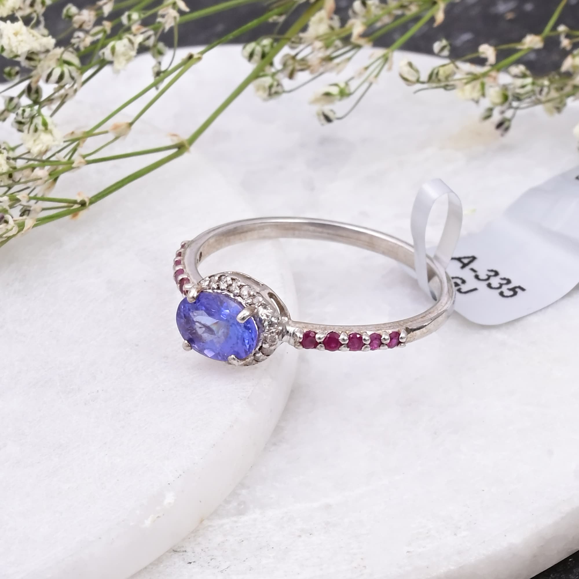 Royal Tanzanite Ruby Elegance Ring