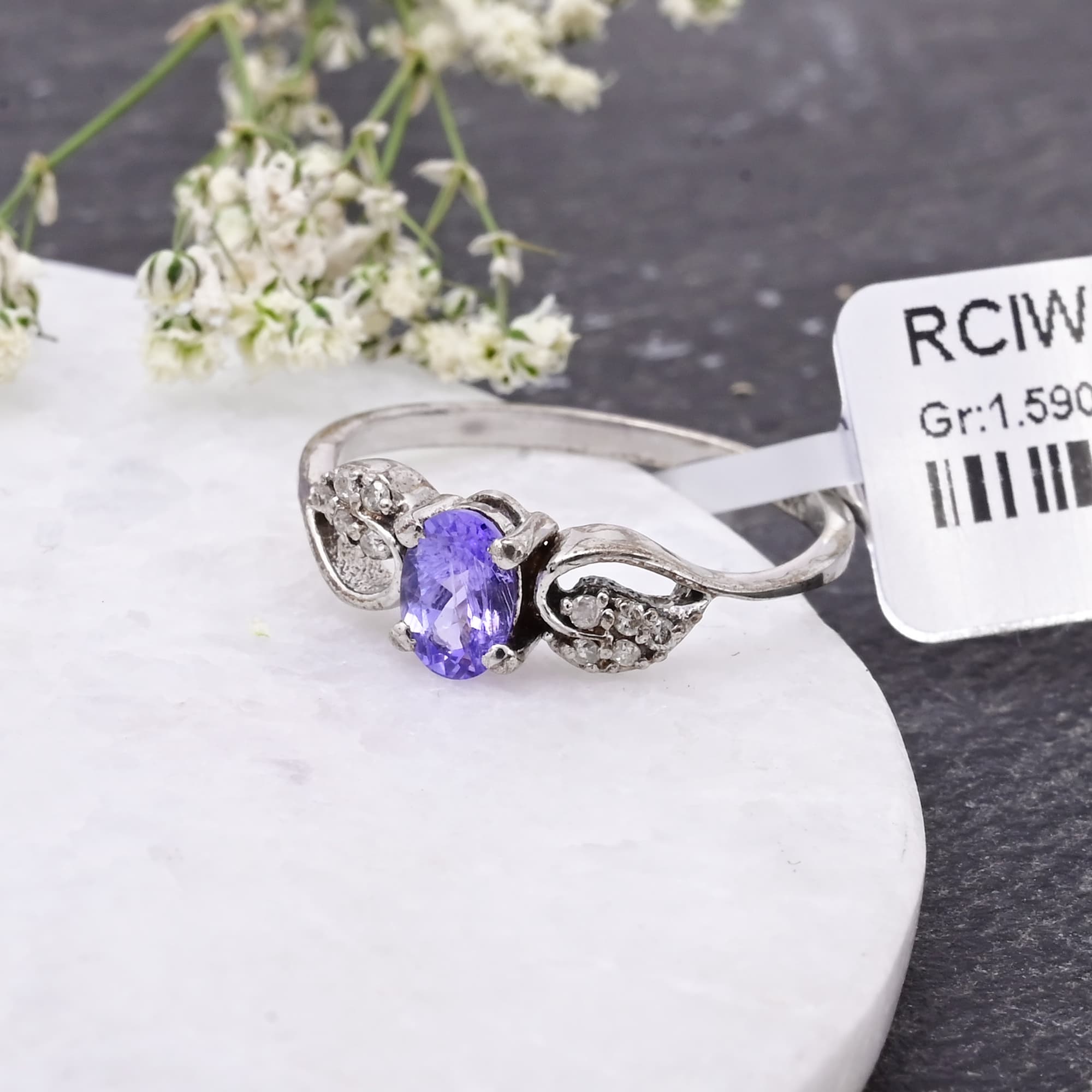 Twilight Bloom Tanzanite Ring alternate view