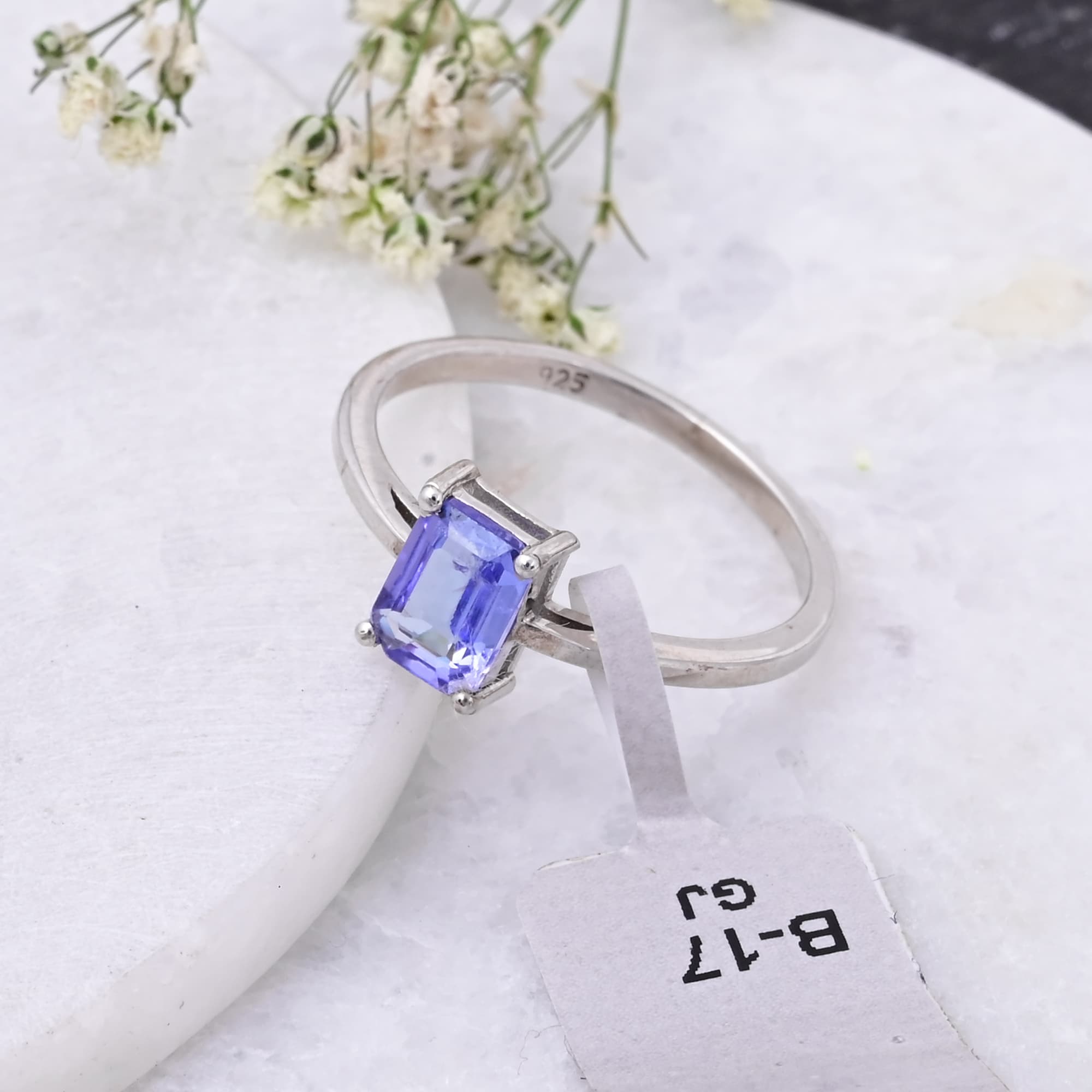 Royal Solitaire Tanzanite Ring alternate view