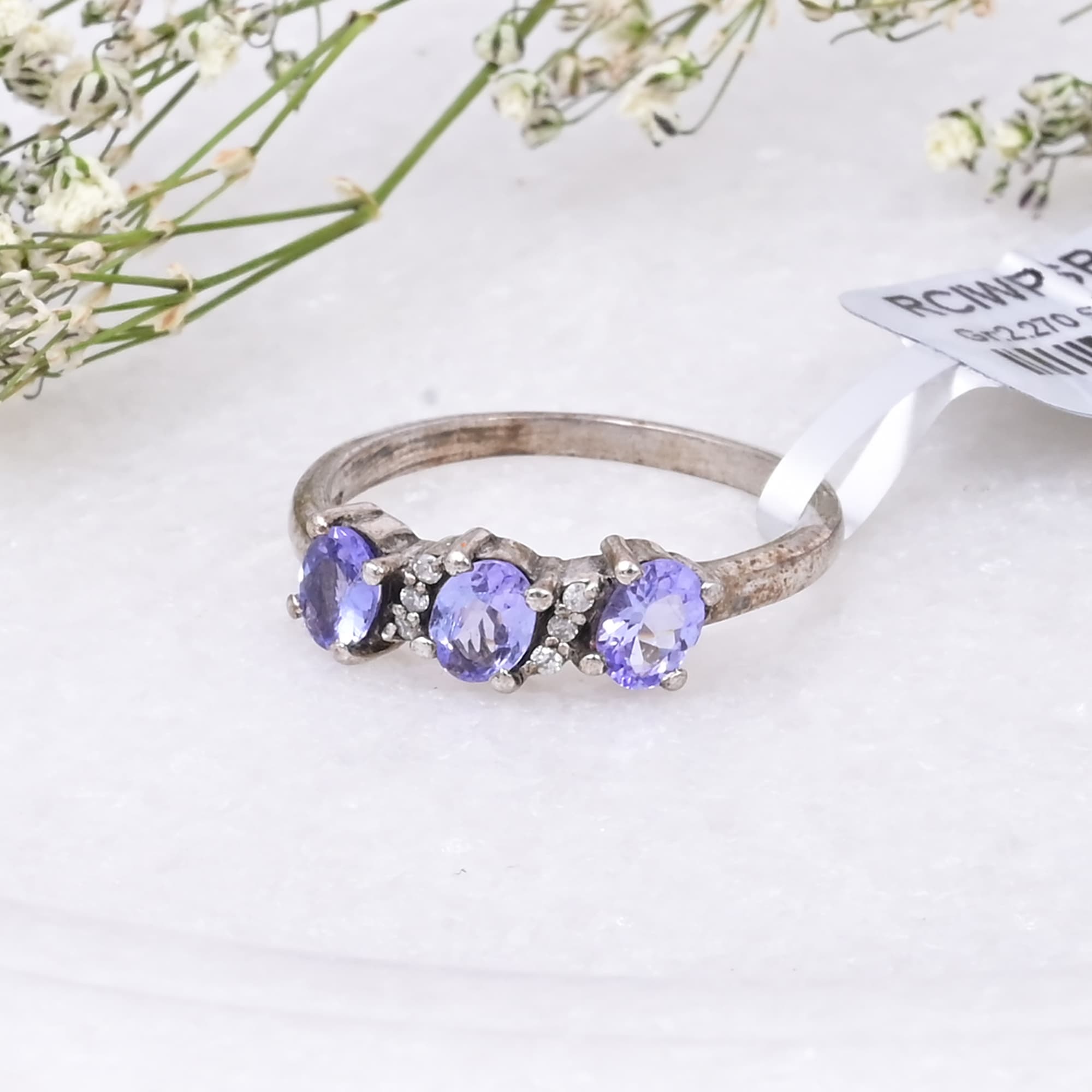 Trinity Glow Tanzanite Ring