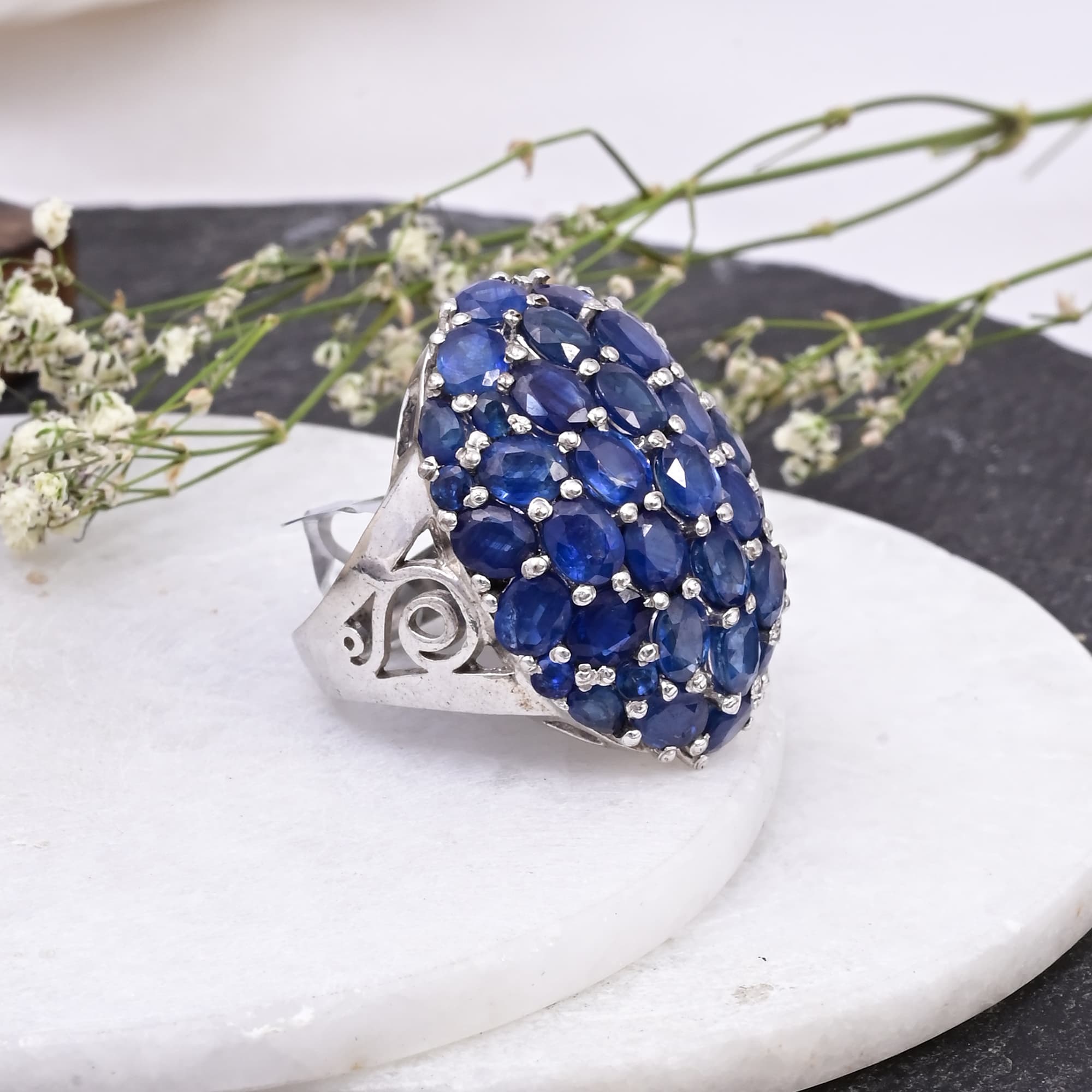 Royal Sapphire Dome Statement Ring alternate view