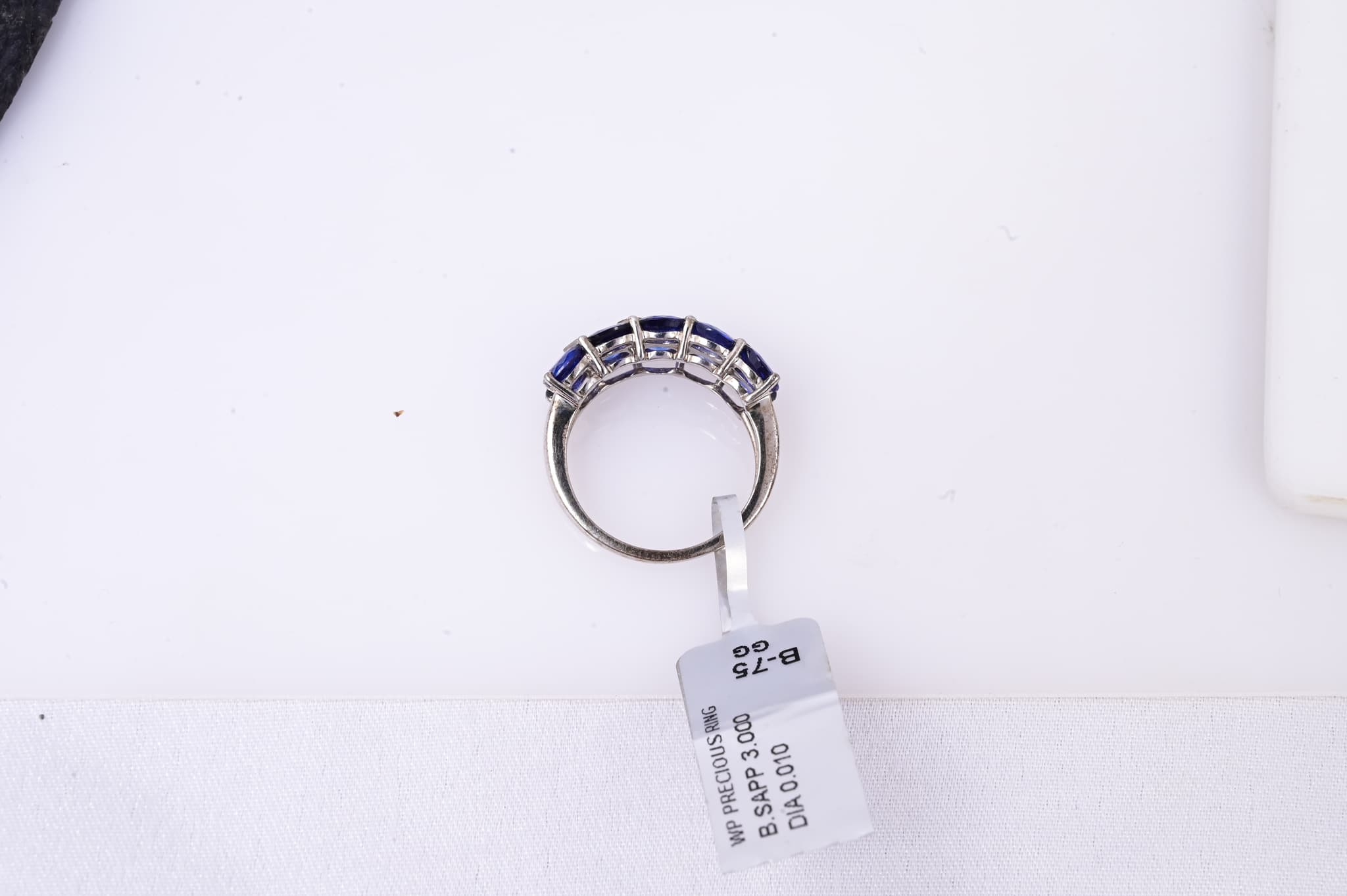 Midnight Sapphire Diamond Band Ring