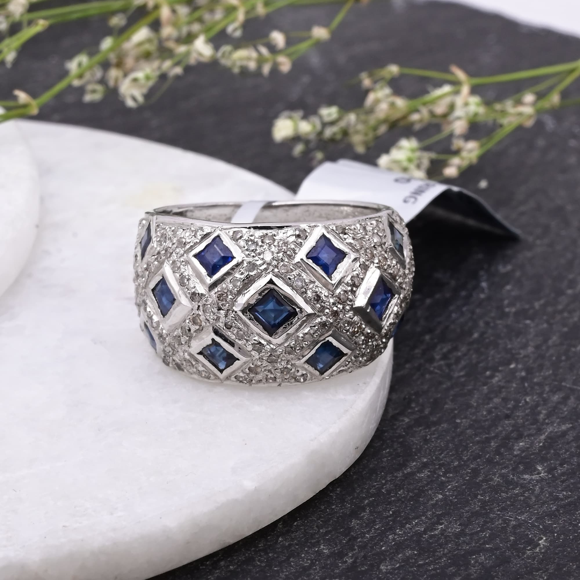 Royal Mosaic Sapphire Ring
