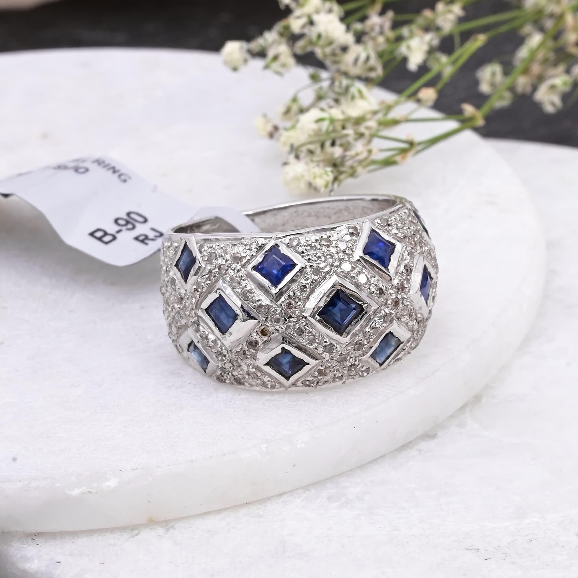 Royal Mosaic Sapphire Ring alternate view