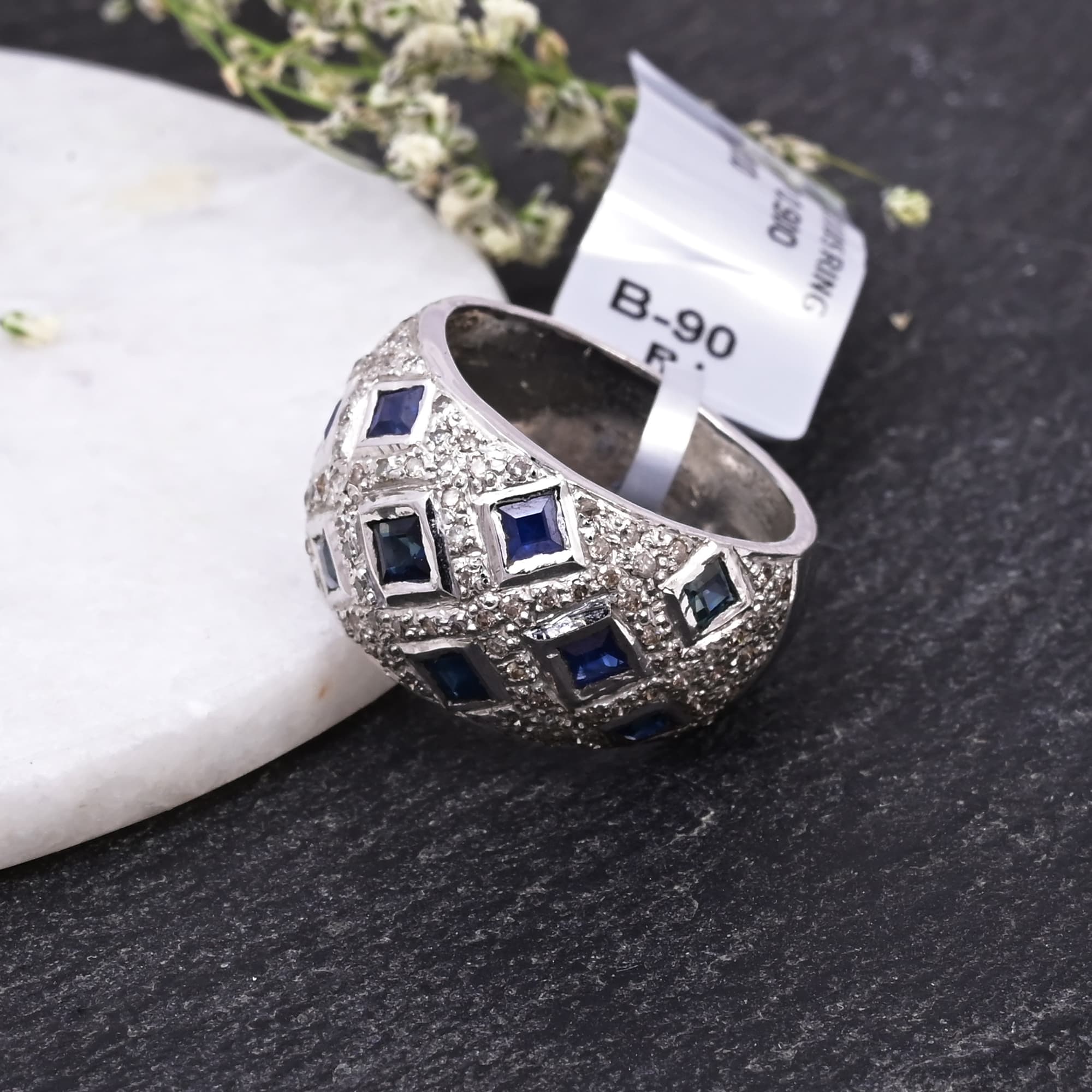 Royal Mosaic Sapphire Ring