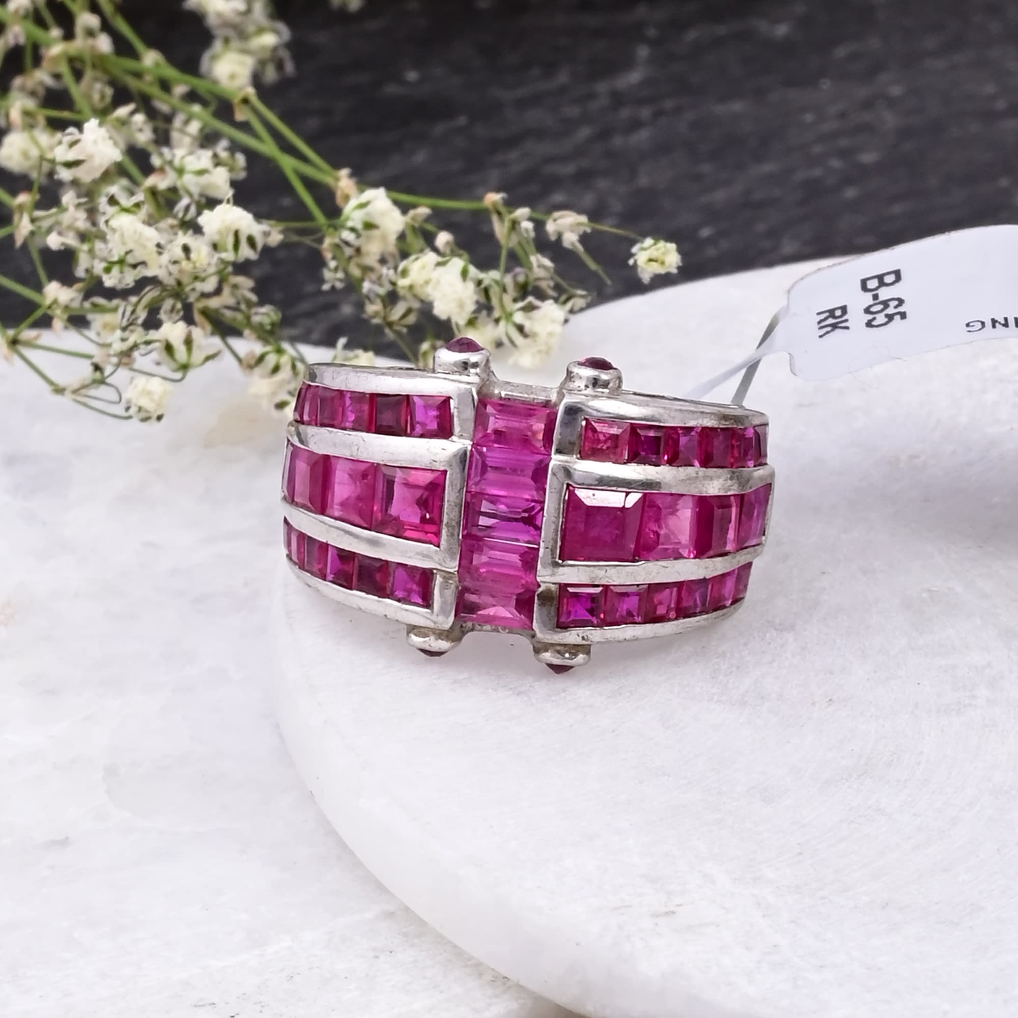 Crimson Royale Ruby Statement Ring