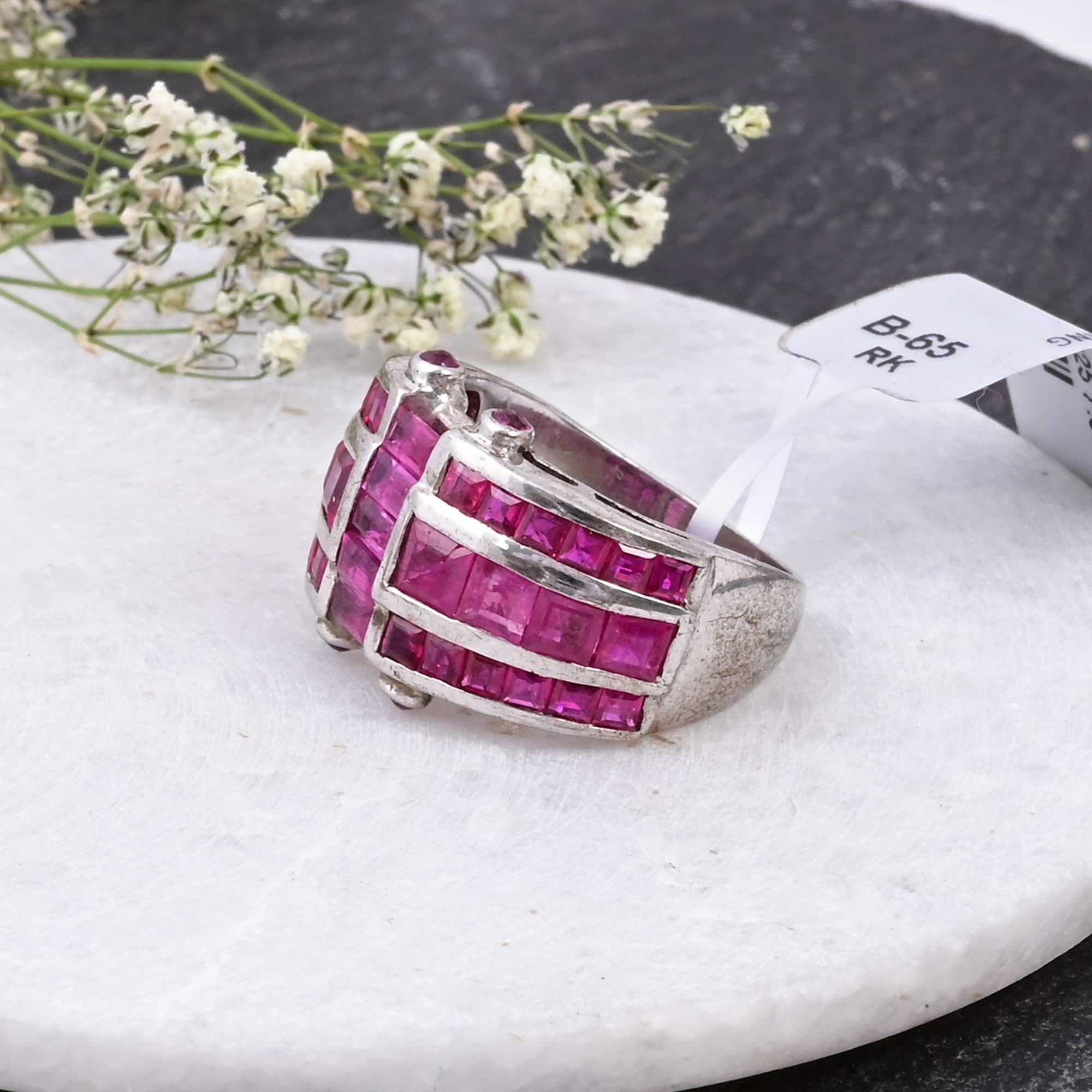 Crimson Royale Ruby Statement Ring alternate view