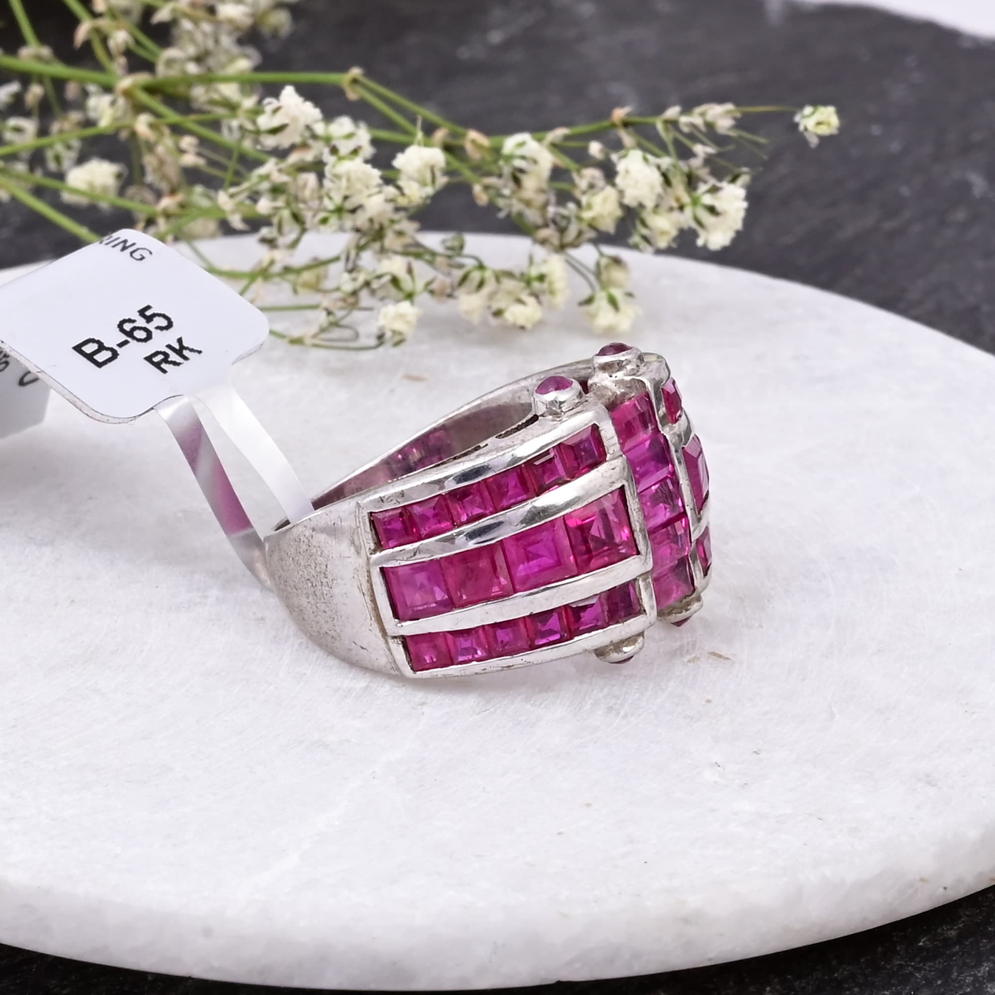 Crimson Royale Ruby Statement Ring