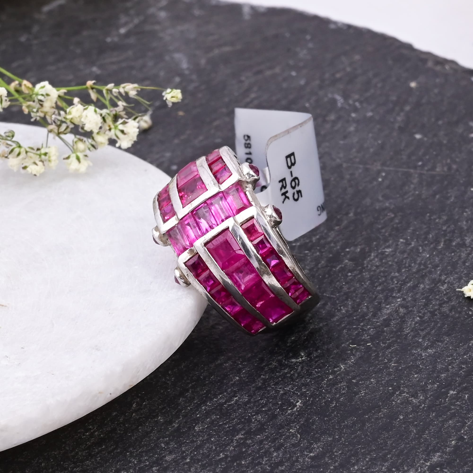 Crimson Royale Ruby Statement Ring