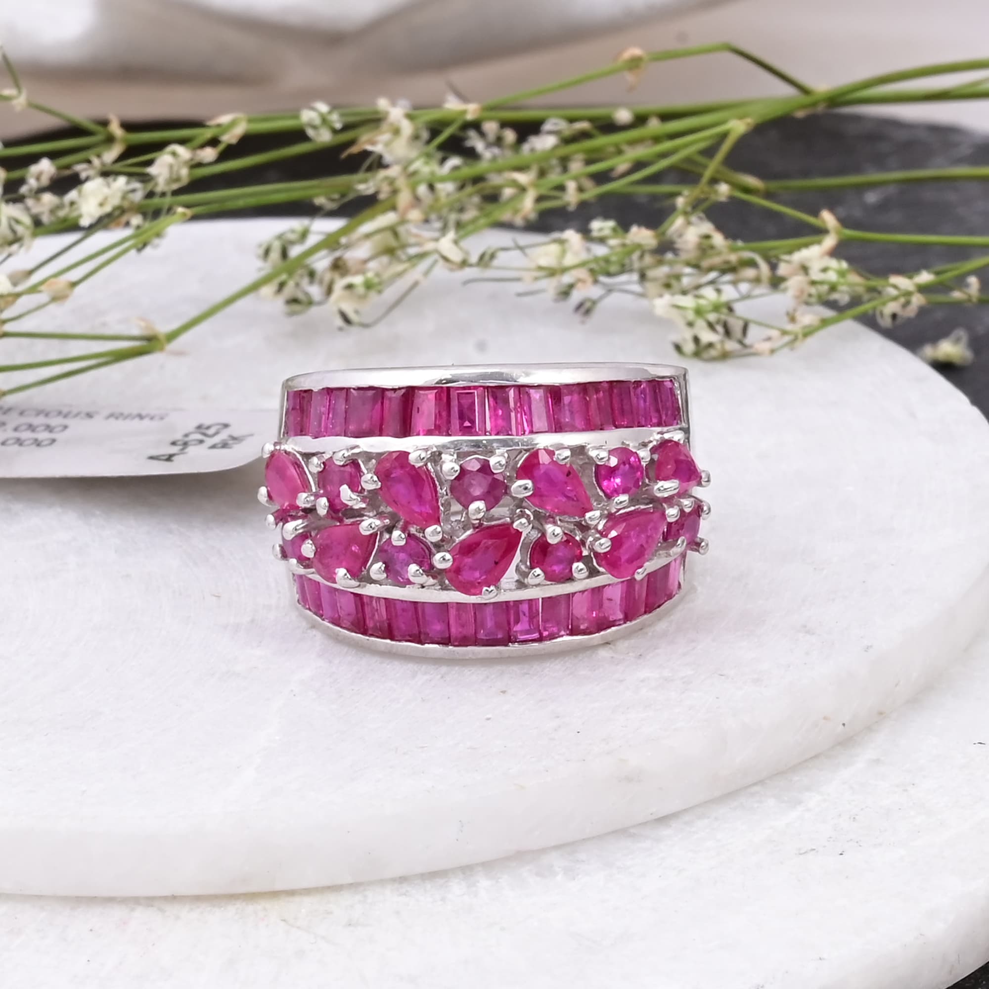Ruby Garden Band Ring