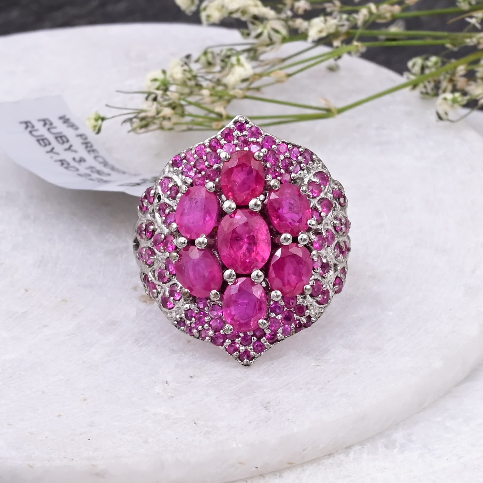 Royal Ruby Bloom Ring