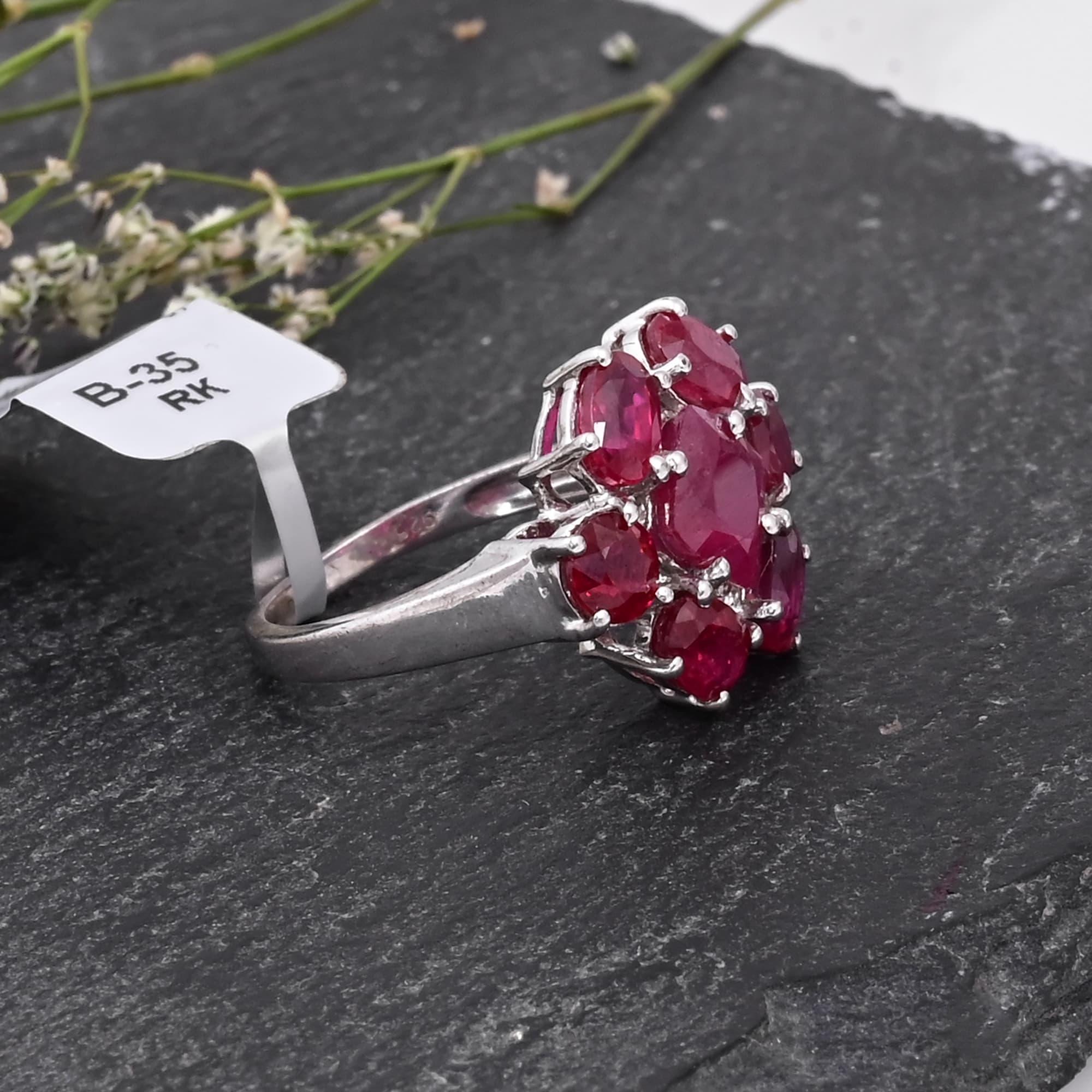 Ruby Starburst Ring