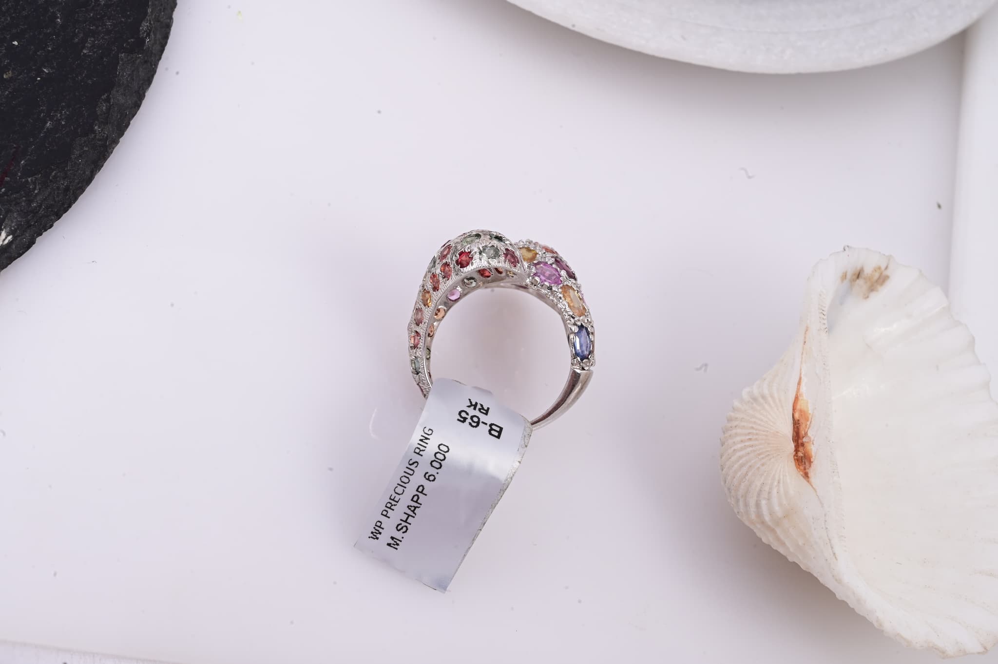 Celestial Mosaic Multi Sapphire Ring