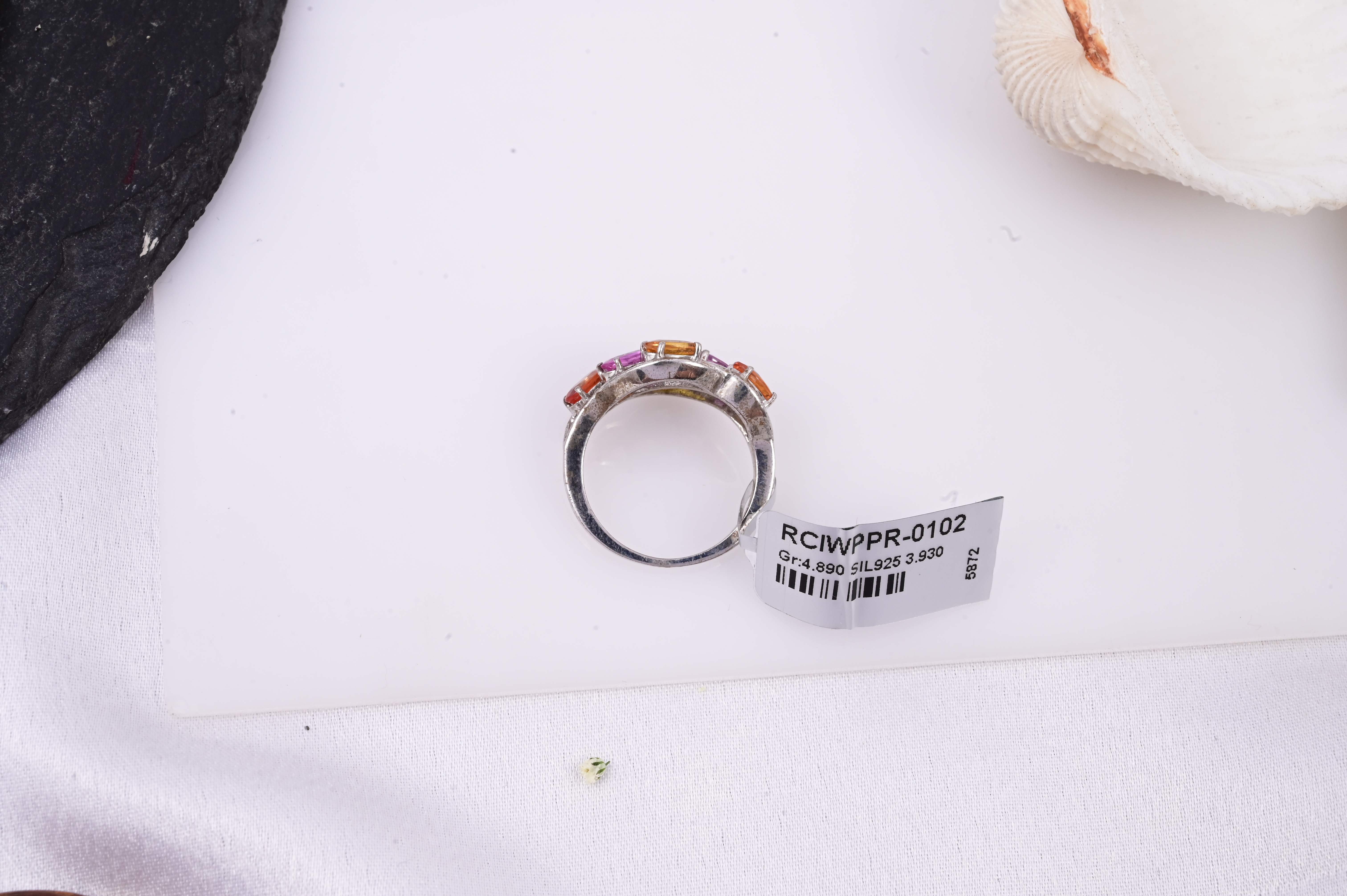 Sunset Bloom Sapphire Ring