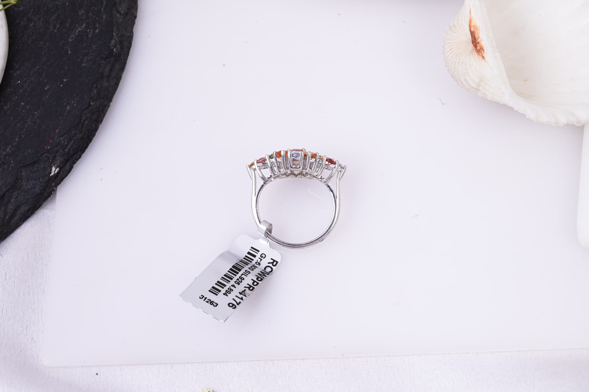 Celestial Bloom Multi Sapphire Ring