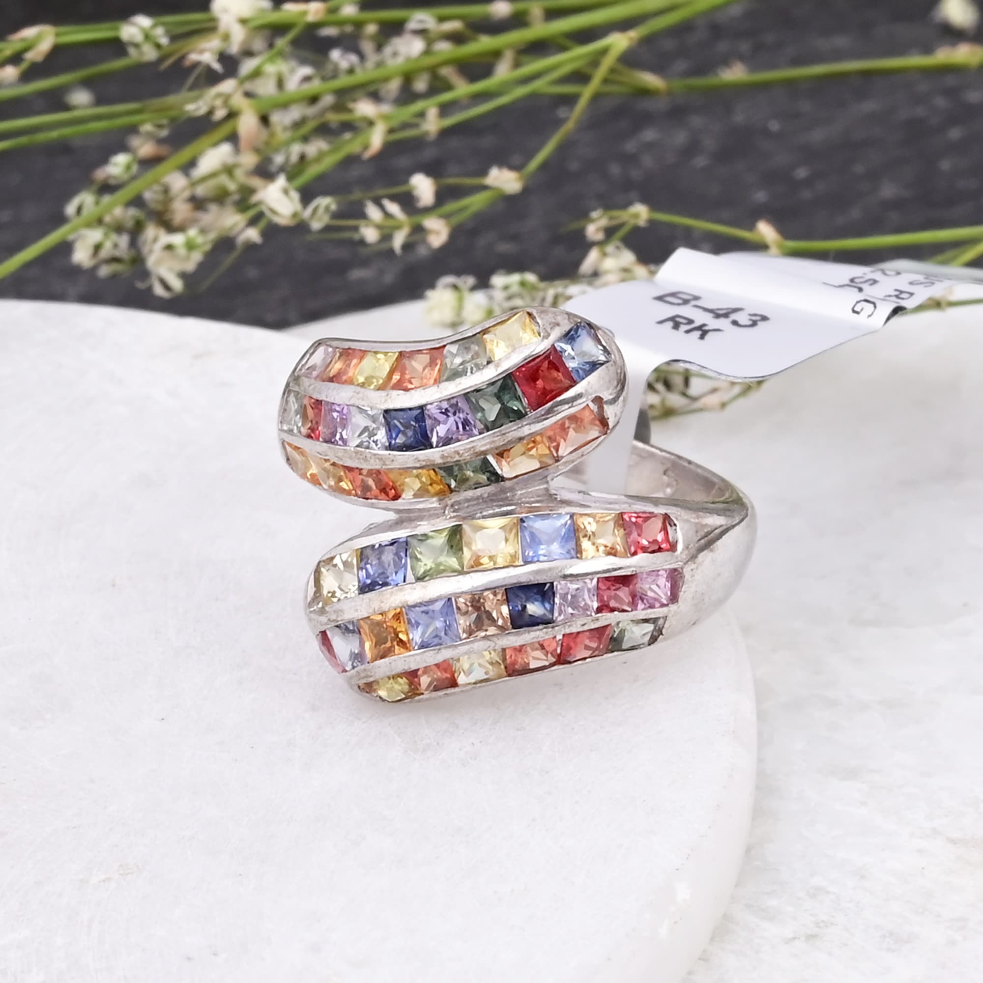 Infinity Spectrum Sapphire Ring