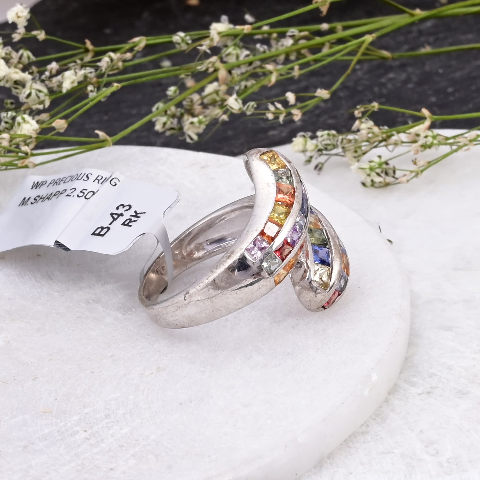 Infinity Spectrum Sapphire Ring alternate view
