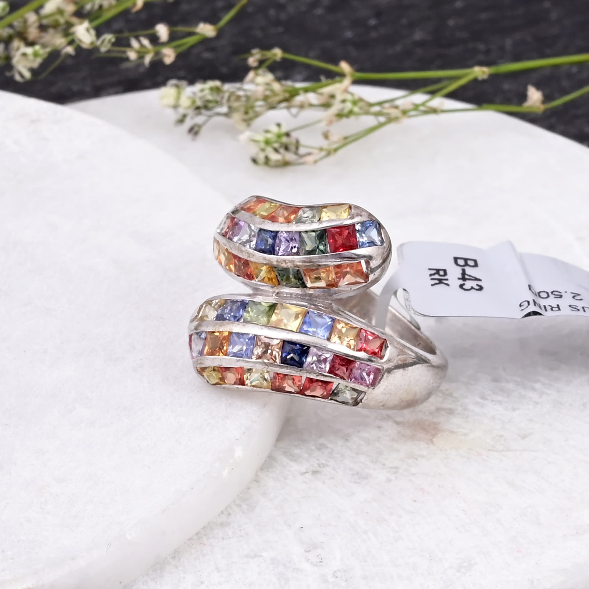 Infinity Spectrum Sapphire Ring