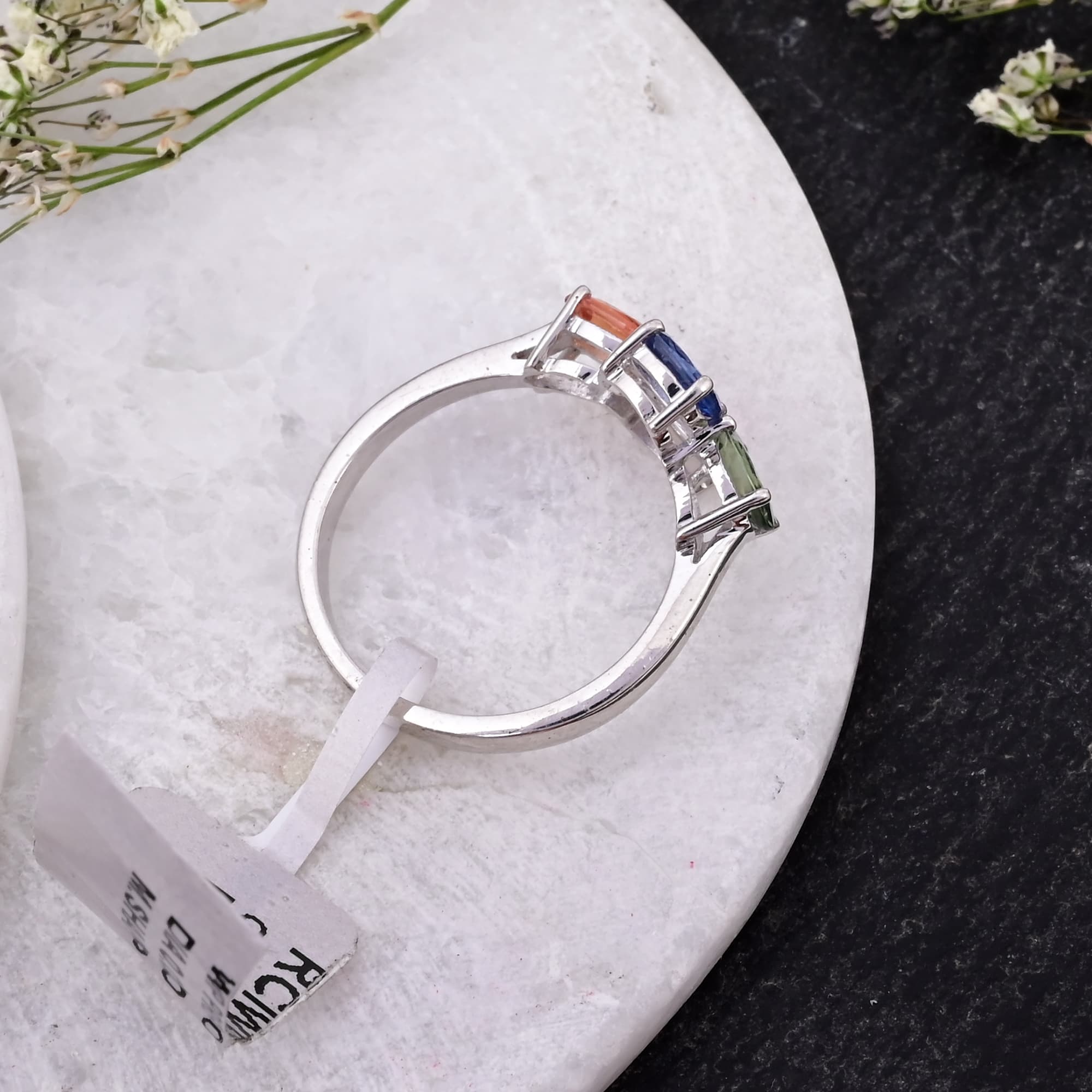 Harmony Petal Multi Sapphire Ring