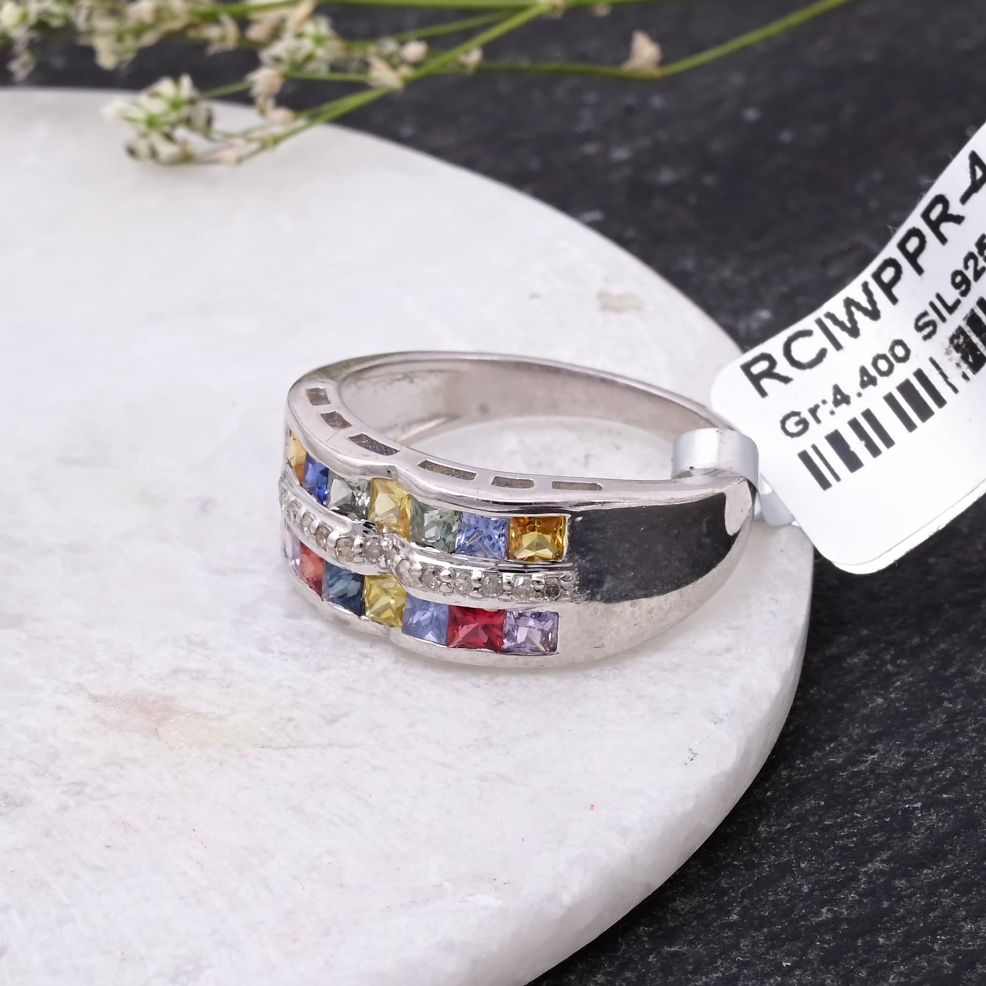 Spectrum Royale Multi Sapphire Ring alternate view