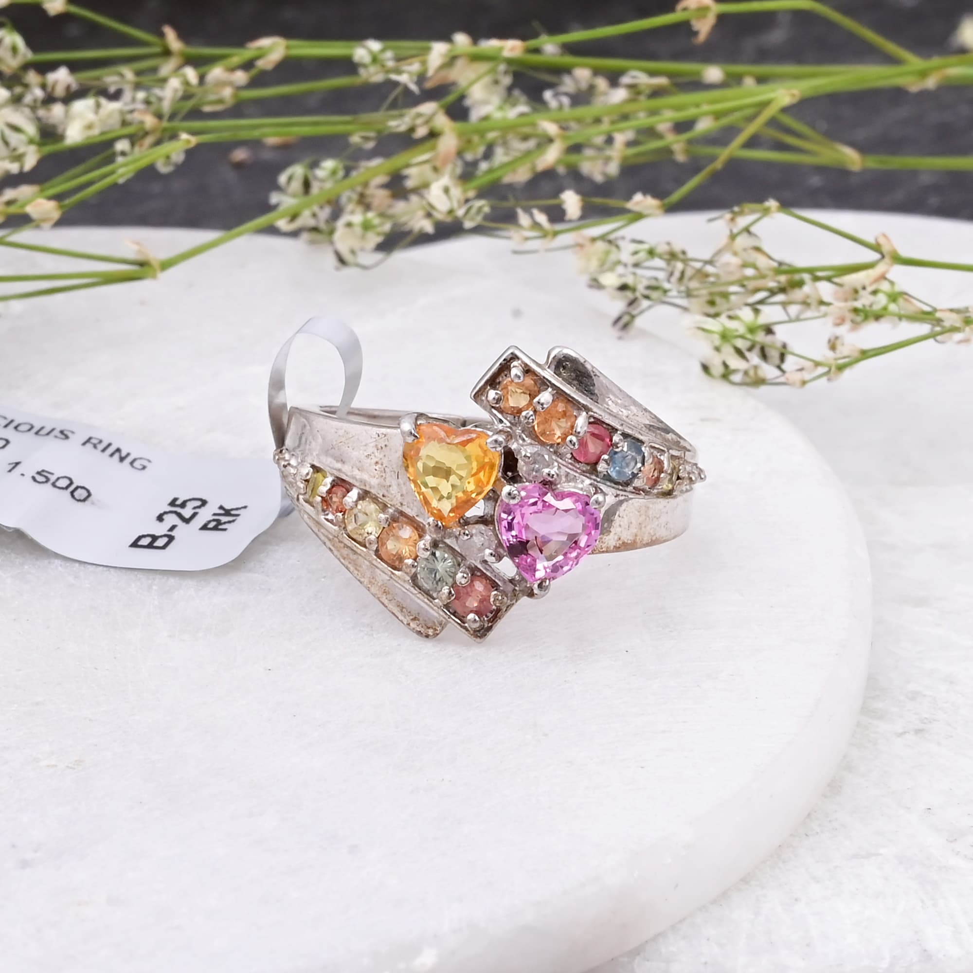 Sweetheart Spectrum Sapphire Ring