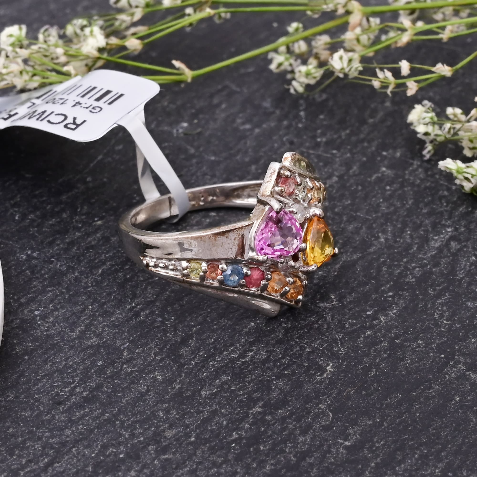 Sweetheart Spectrum Sapphire Ring