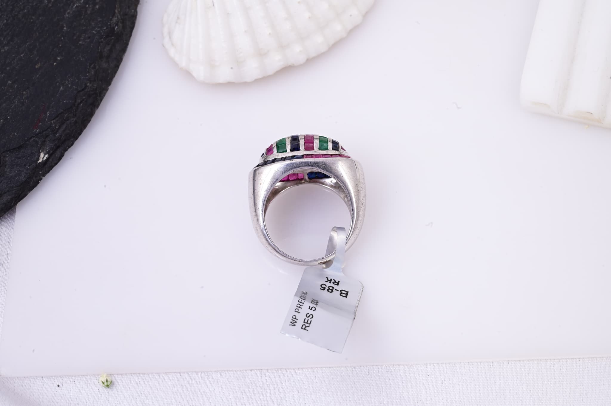 Regal Mosaic Gemstone Ring