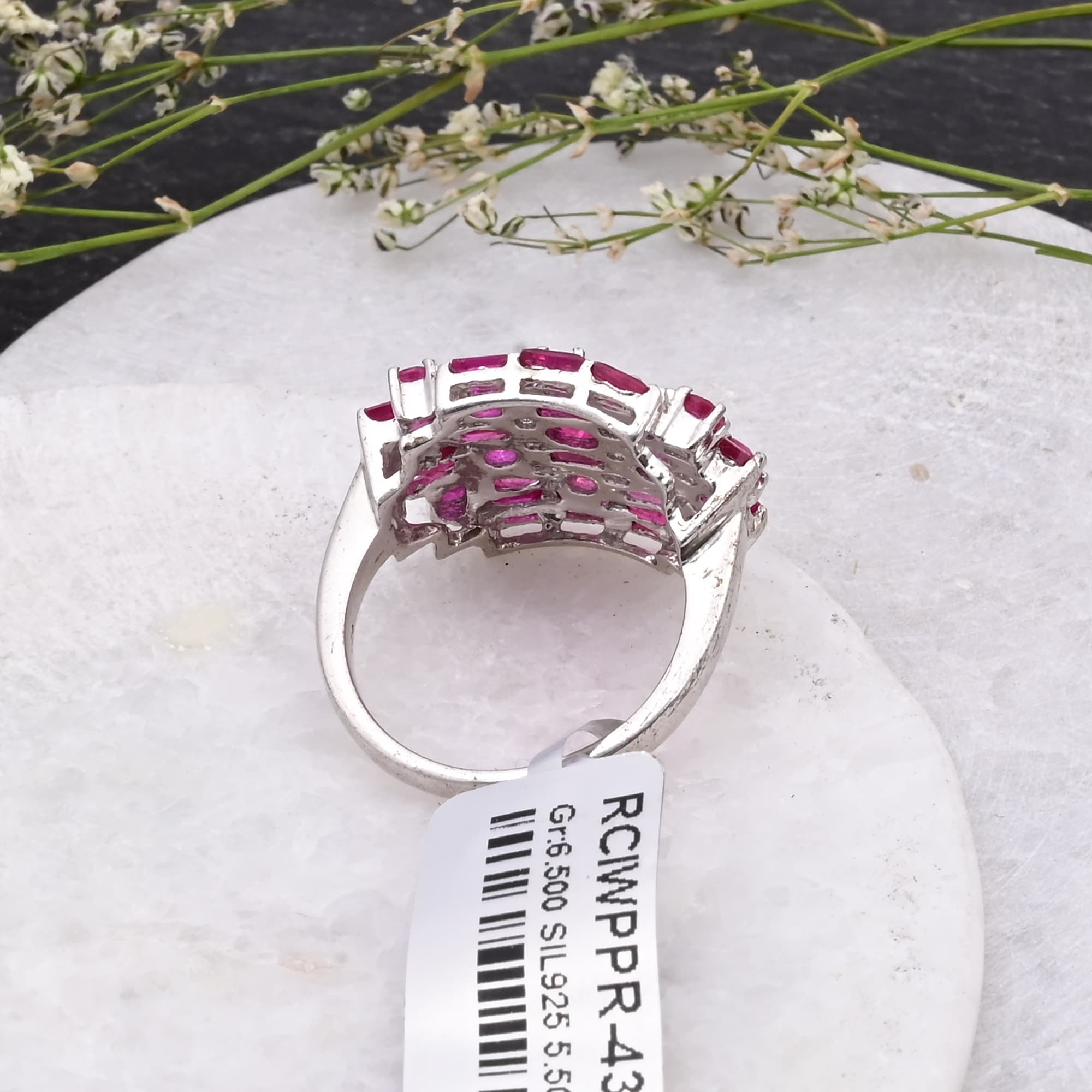 Royal Ruby Mosaic Ring