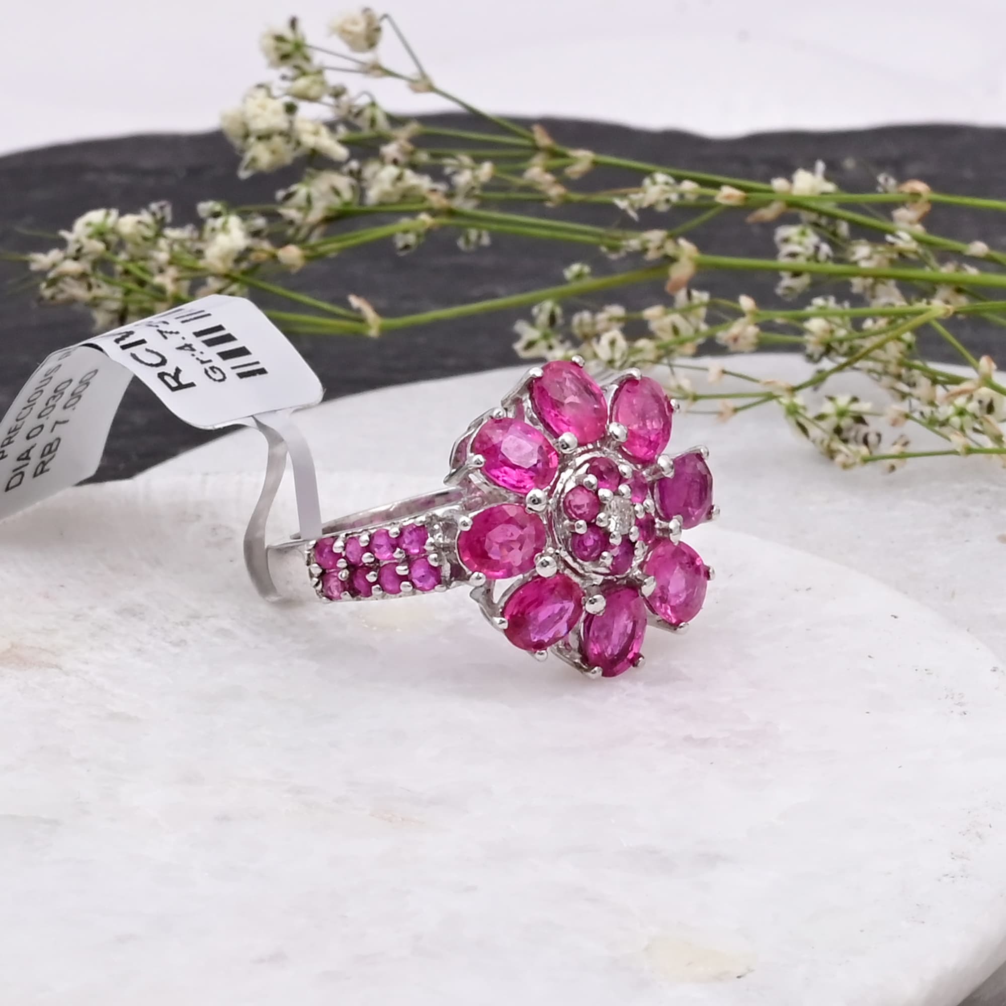 Royal Ruby Bloom Ring alternate view
