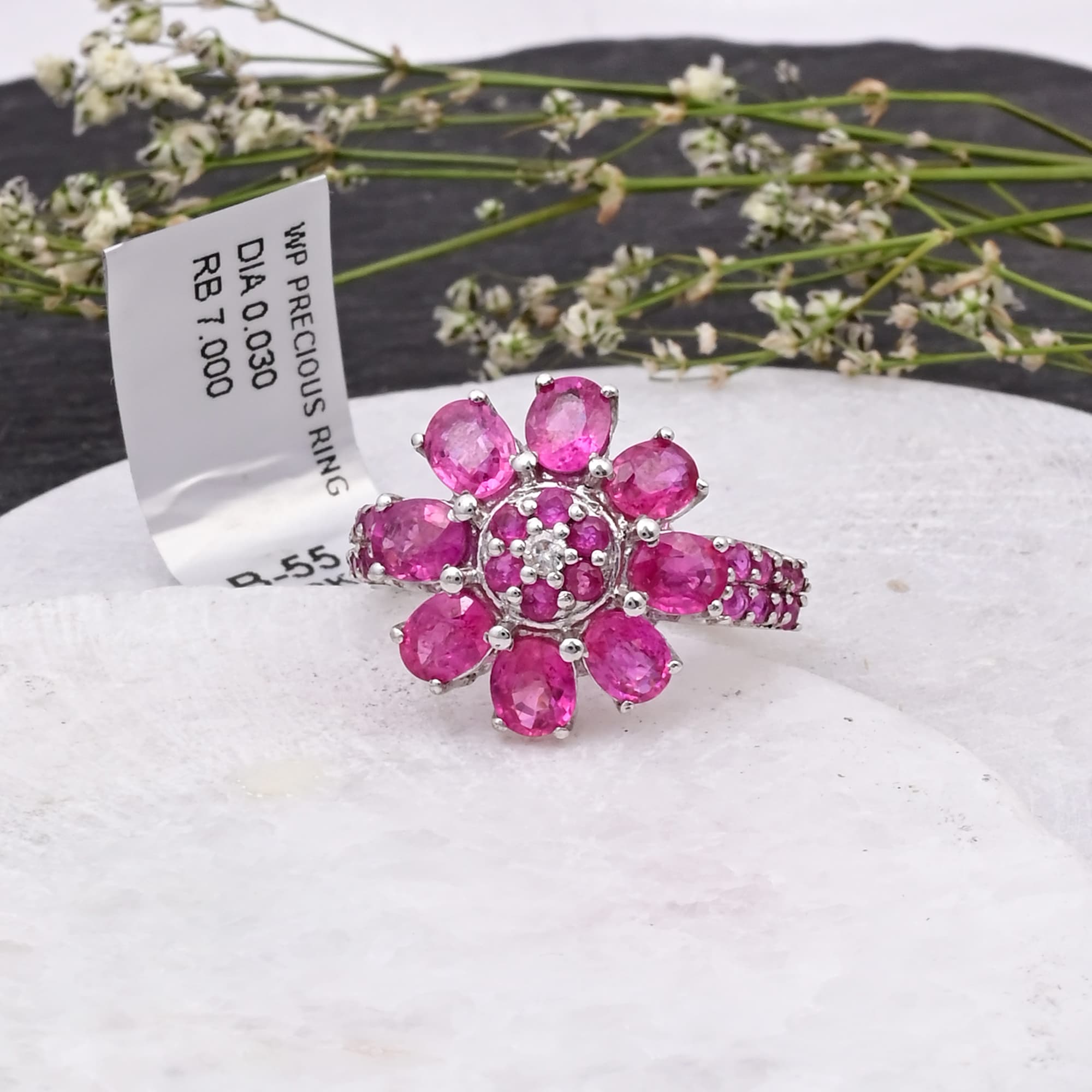 Royal Ruby Bloom Ring