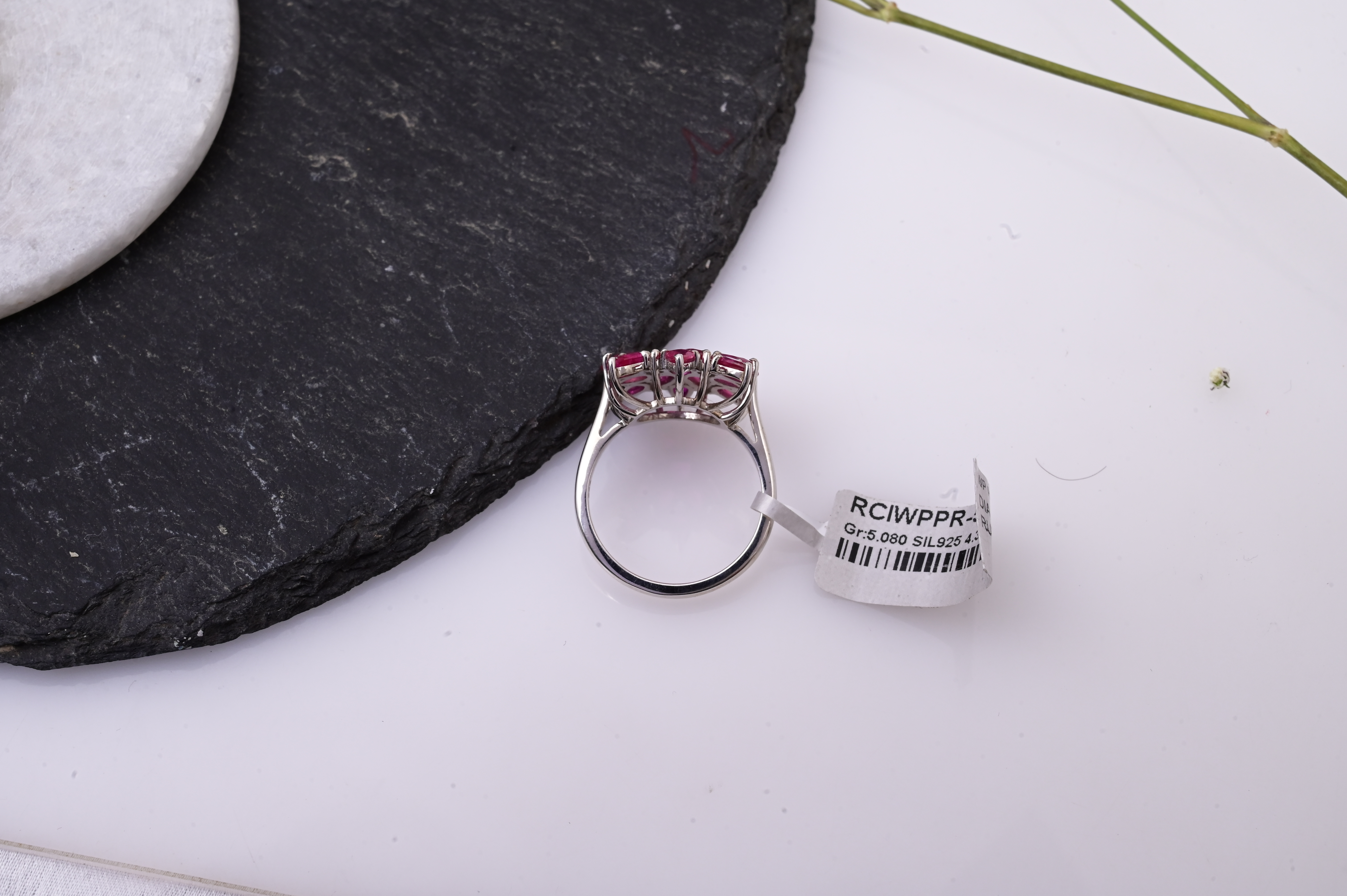 Ruby Starburst Diamond Ring