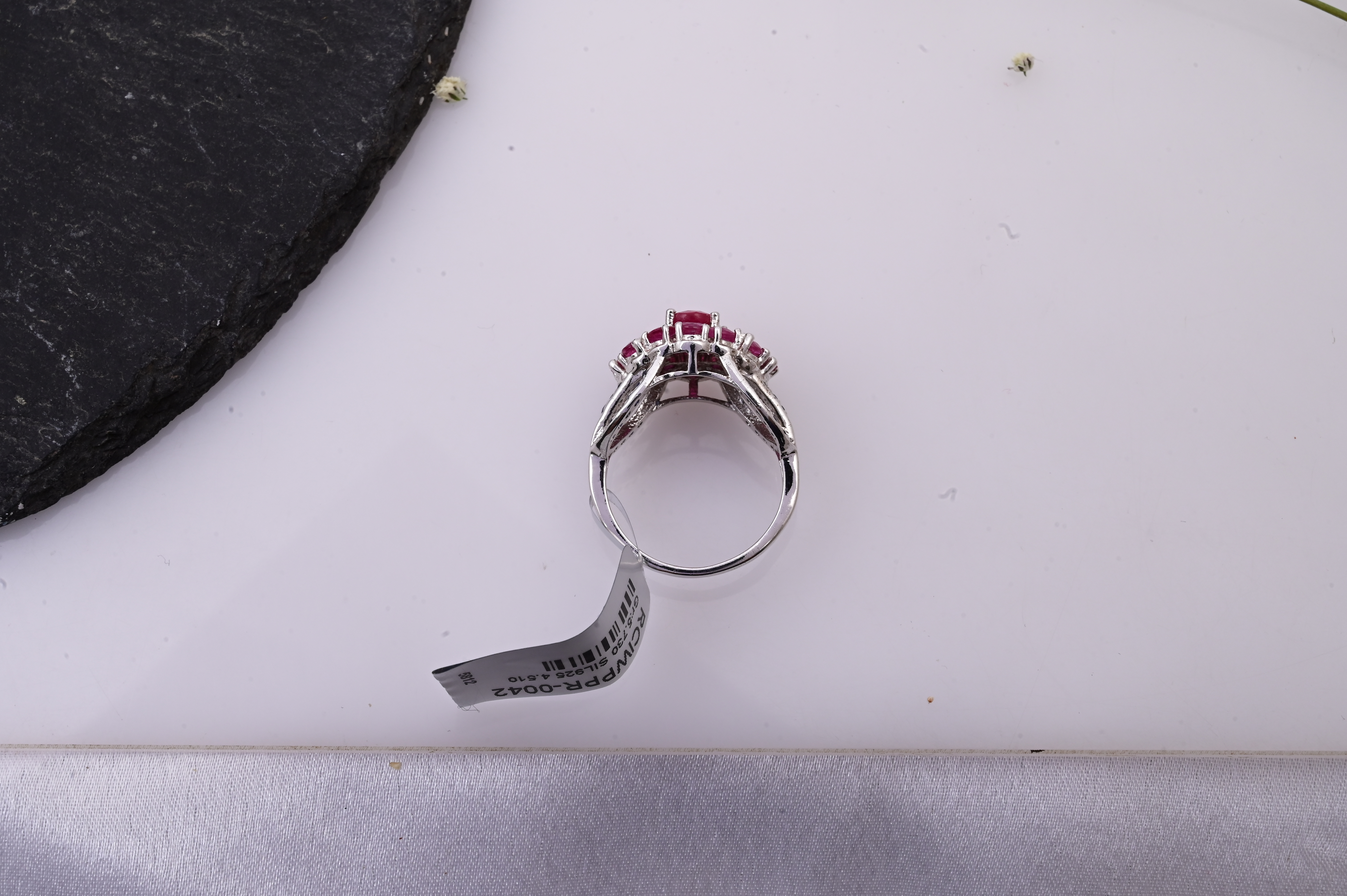 Royal Ruby & Blue Sapphire Bloom Ring