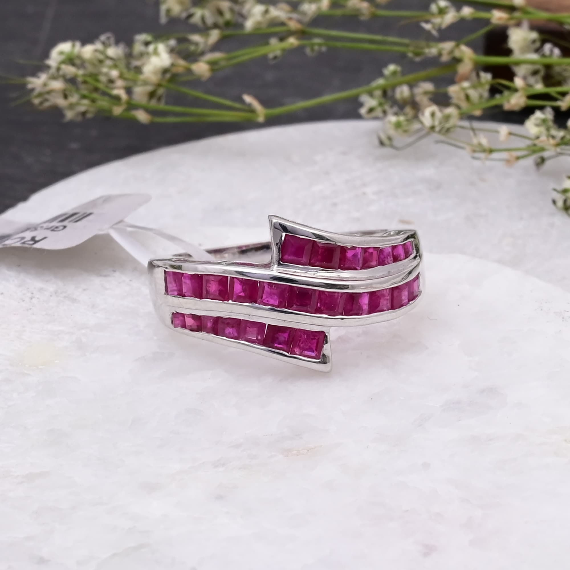 Ruby Ribbon Wrap Ring
