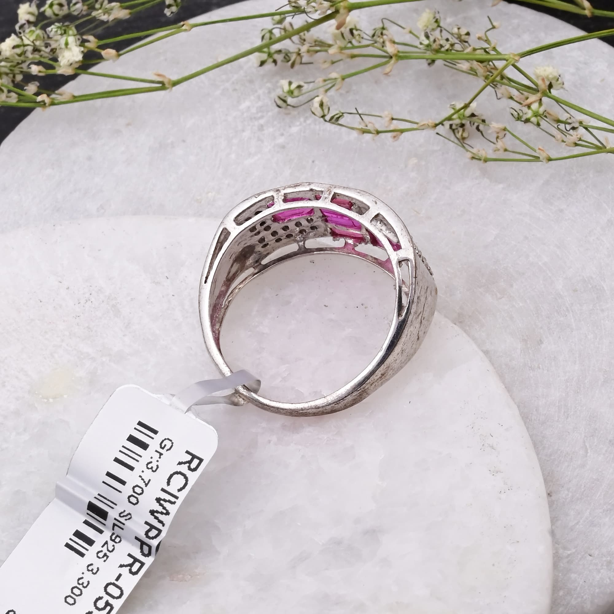 Ruby Mosaic Statement Ring