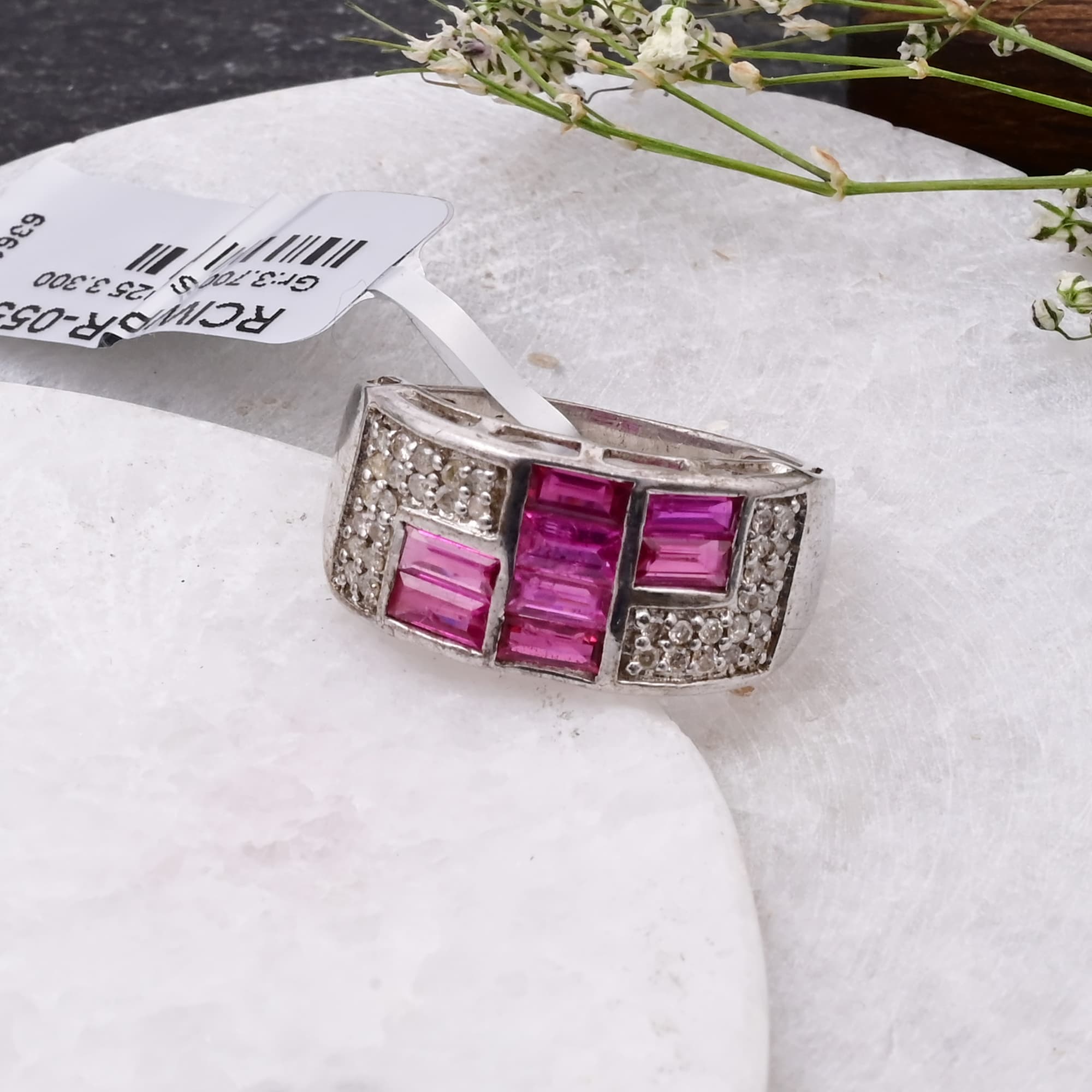 Ruby Mosaic Statement Ring