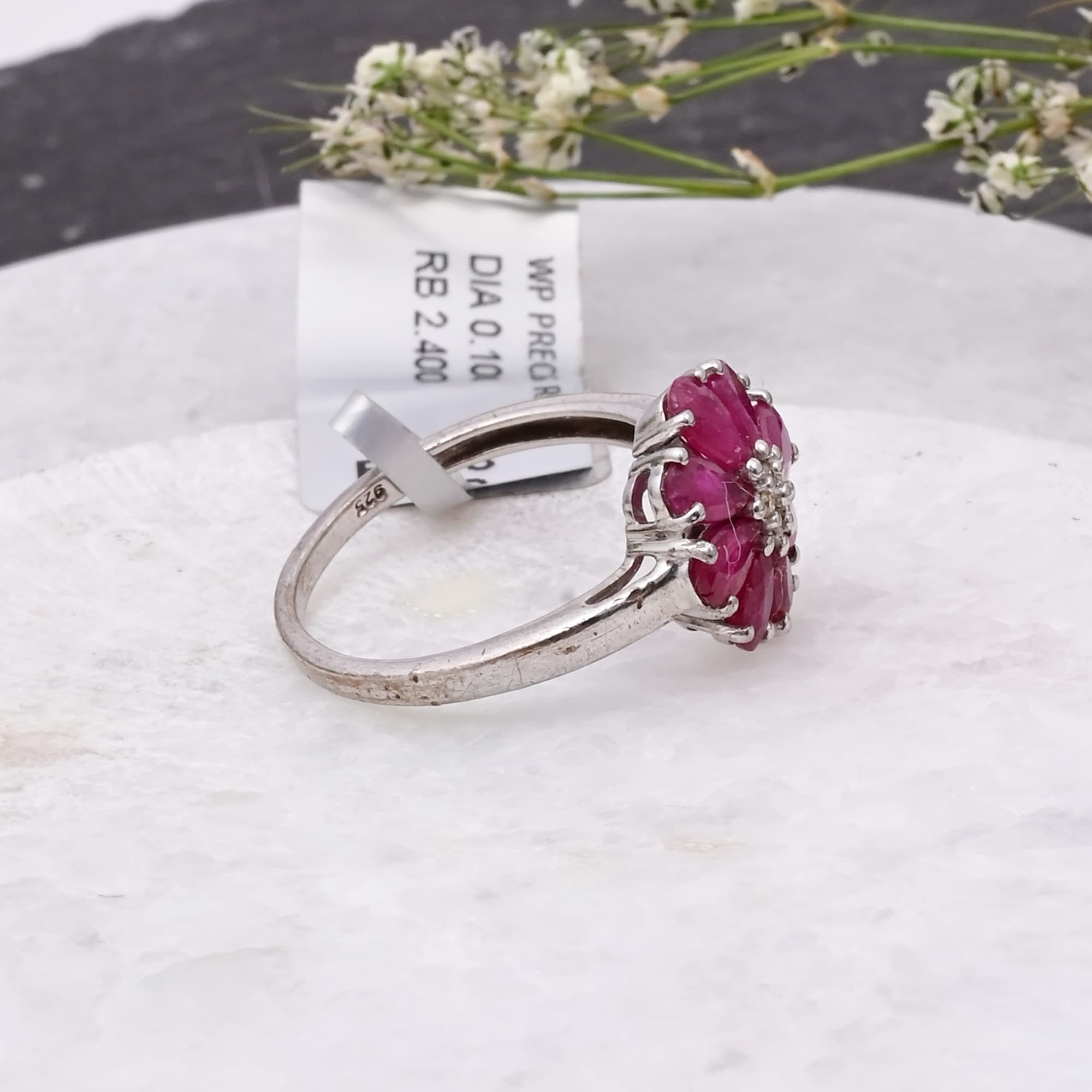 Ruby Petal Bloom Ring alternate view