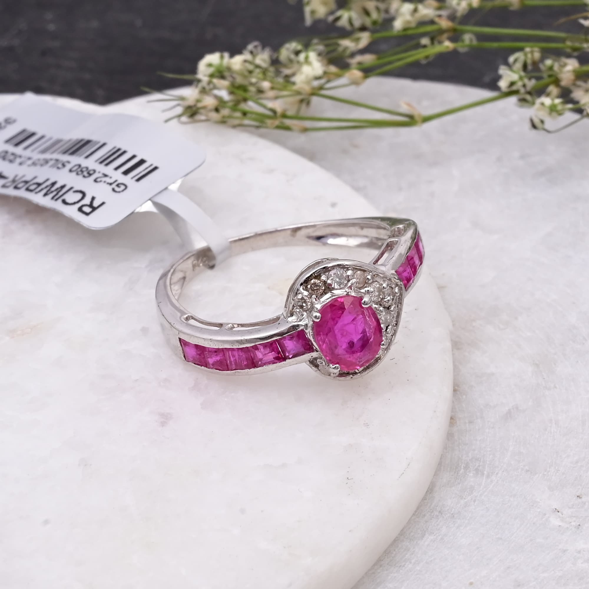 Ruby Halo Grace Ring