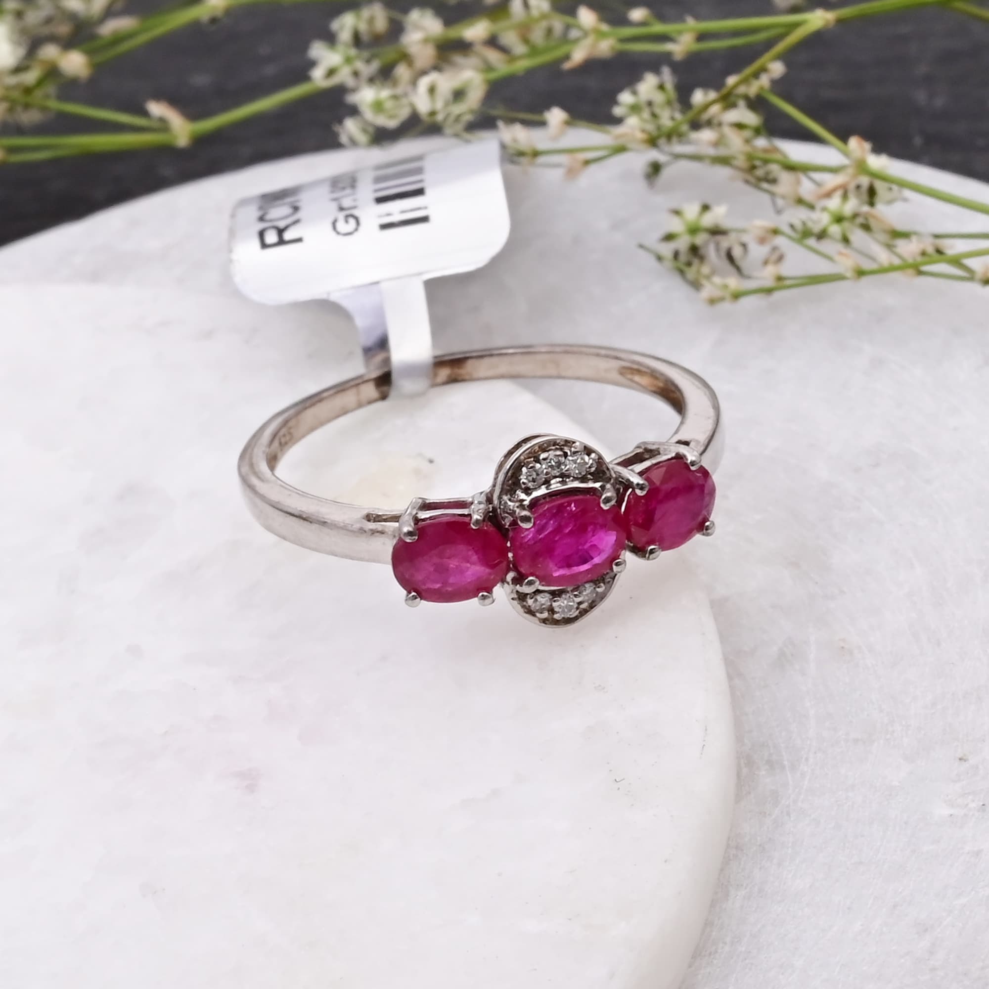Ruby Trio Elegance Ring