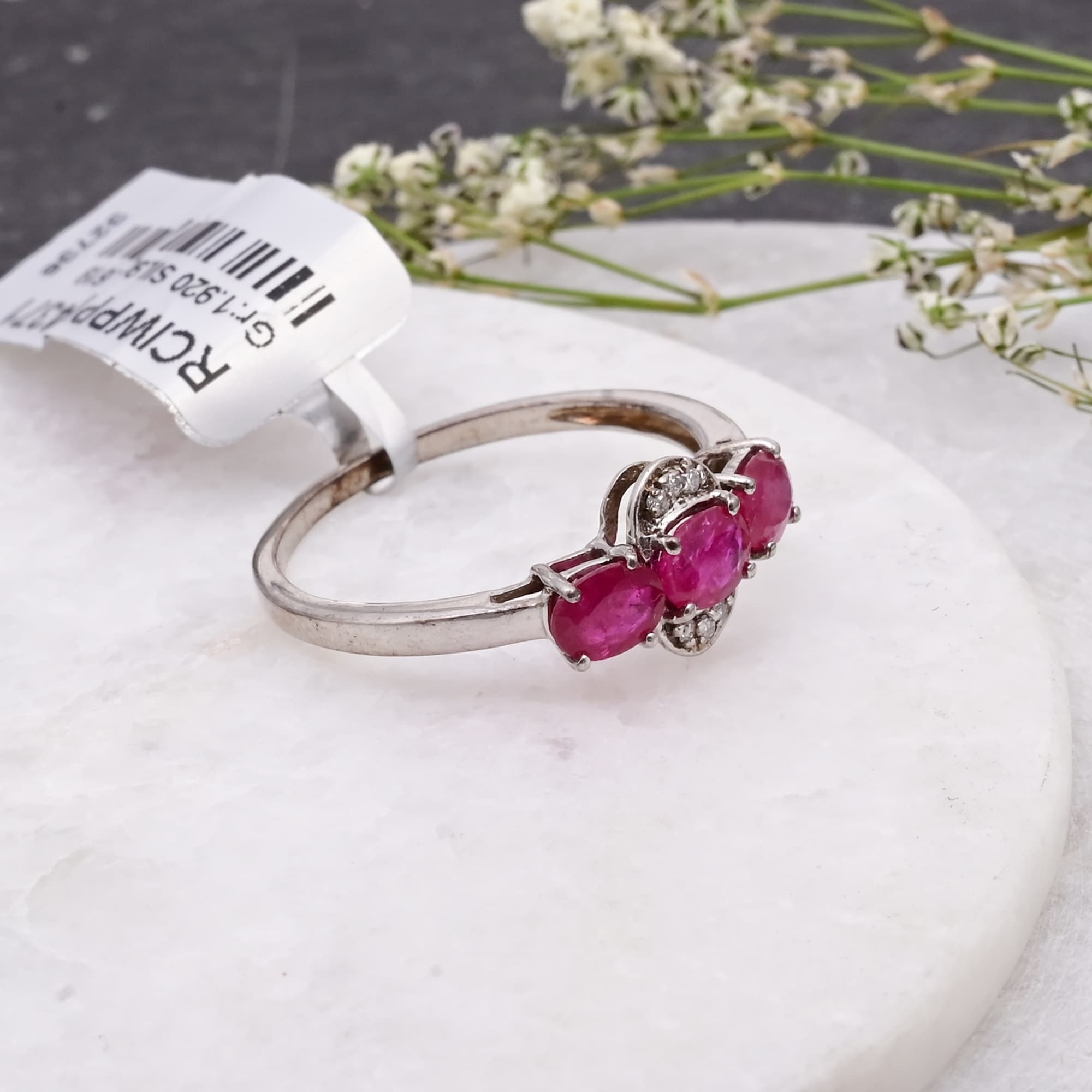 Ruby Trio Elegance Ring alternate view