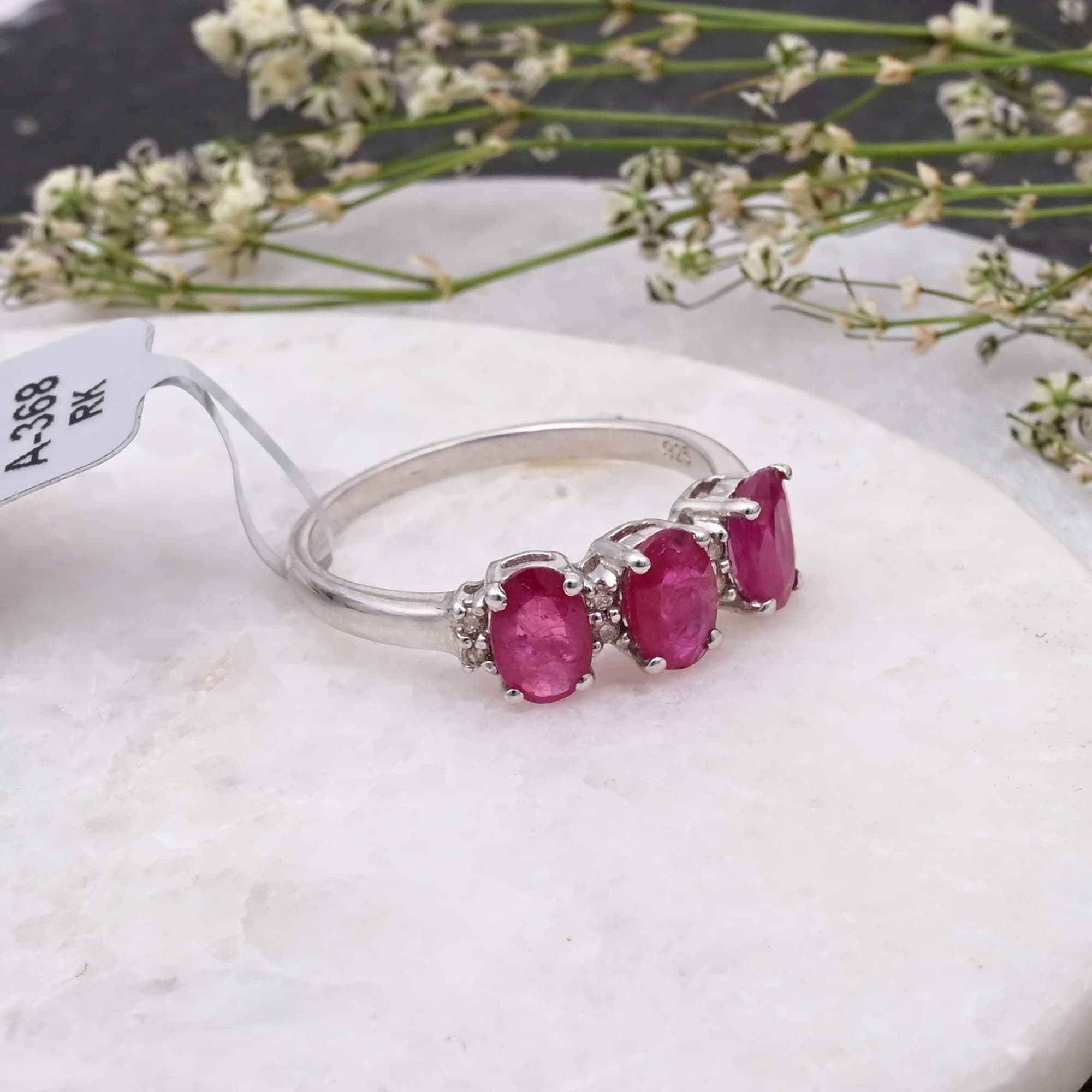 Ruby Trinity Classic Ring alternate view