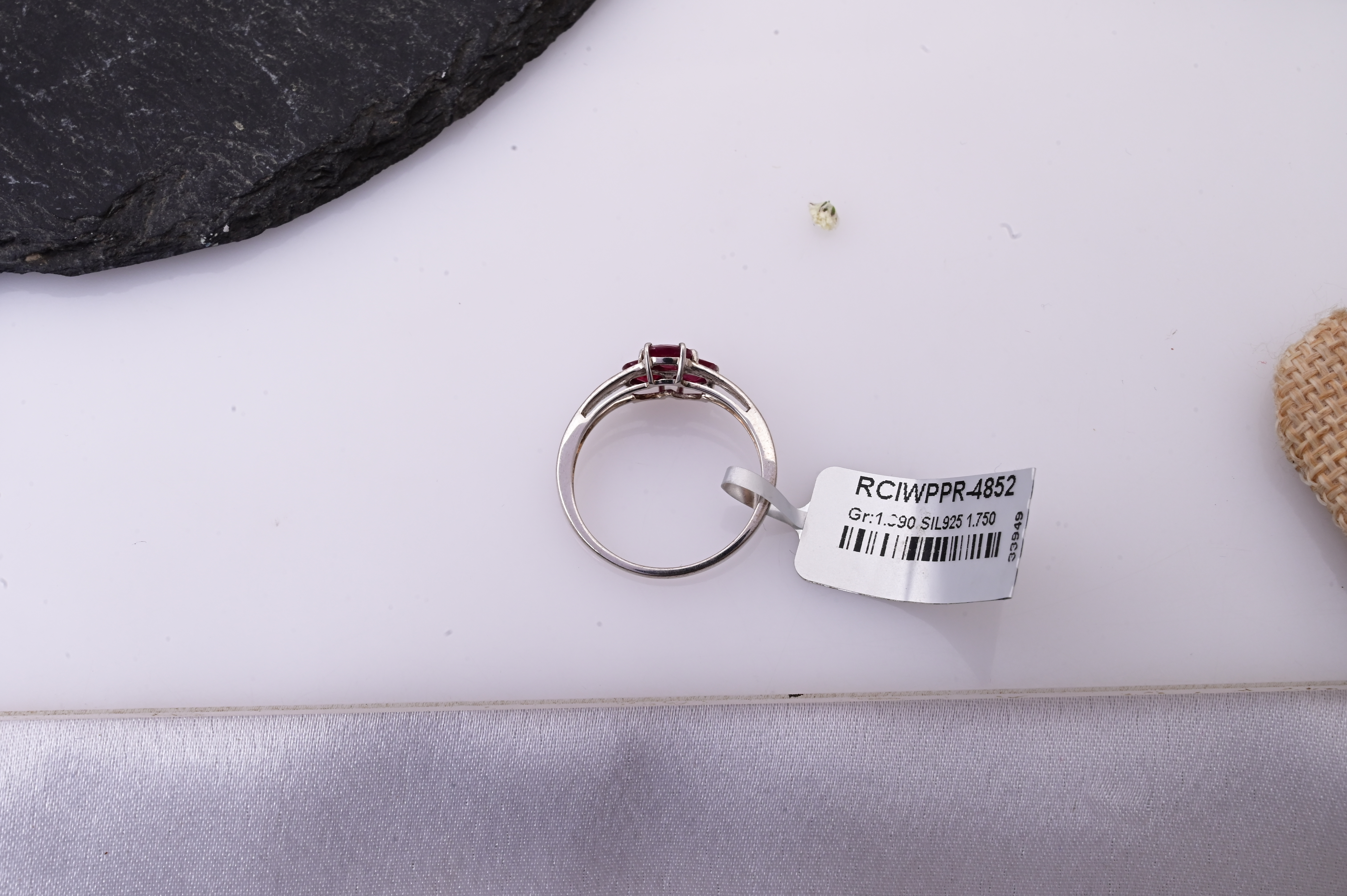 Ruby Trinity Blossom Ring