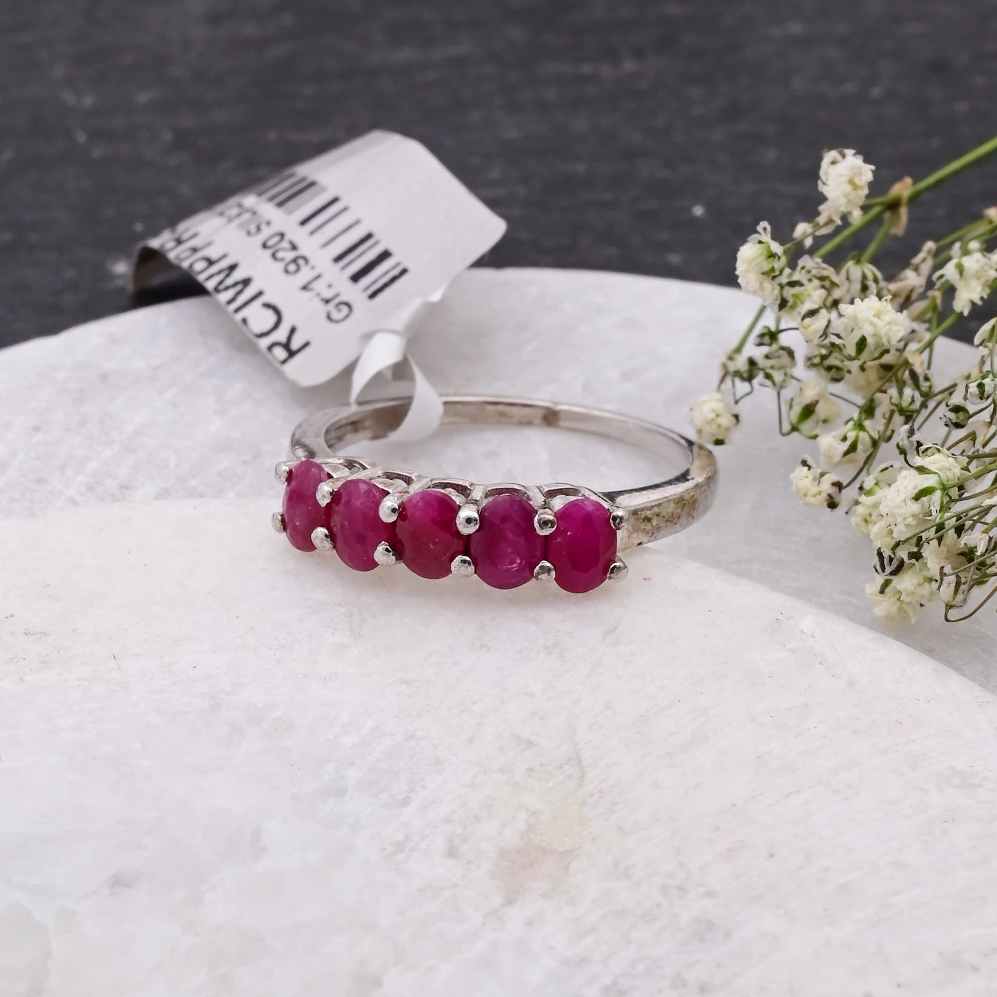Ruby Harmony Band Ring alternate view
