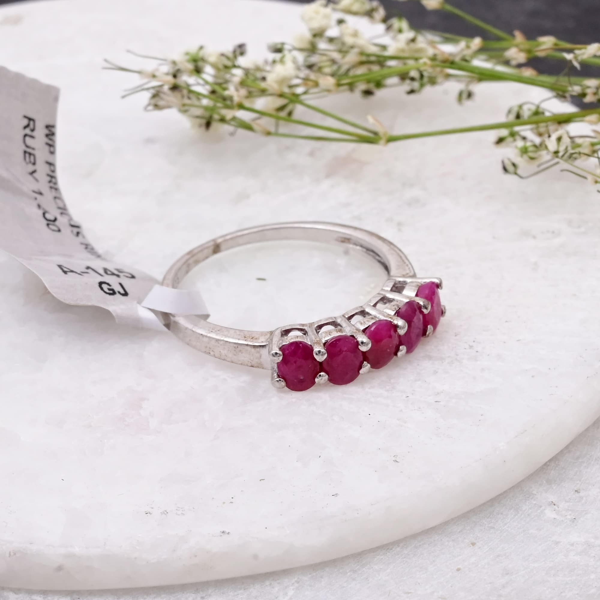 Ruby Harmony Band Ring