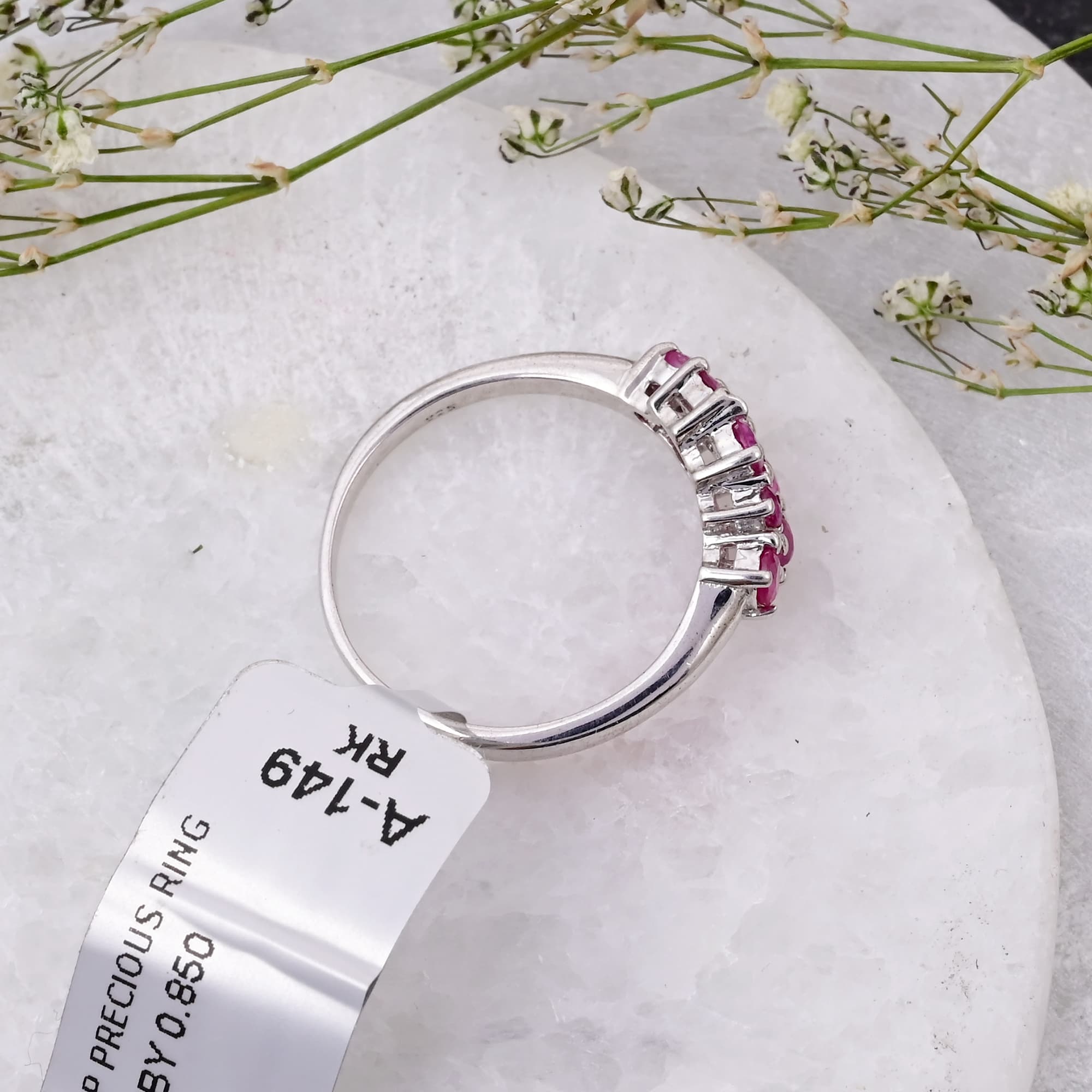 Ruby Bloom Cluster Ring