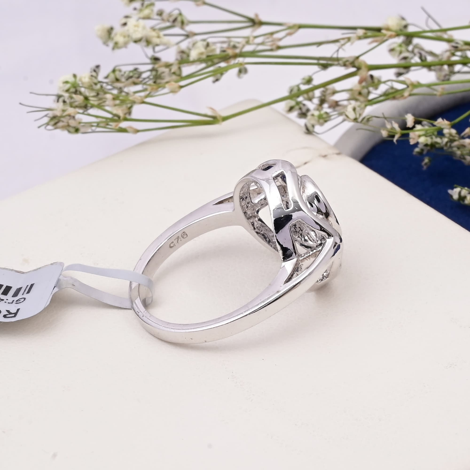Midnight Halo Blue Sapphire Ring
